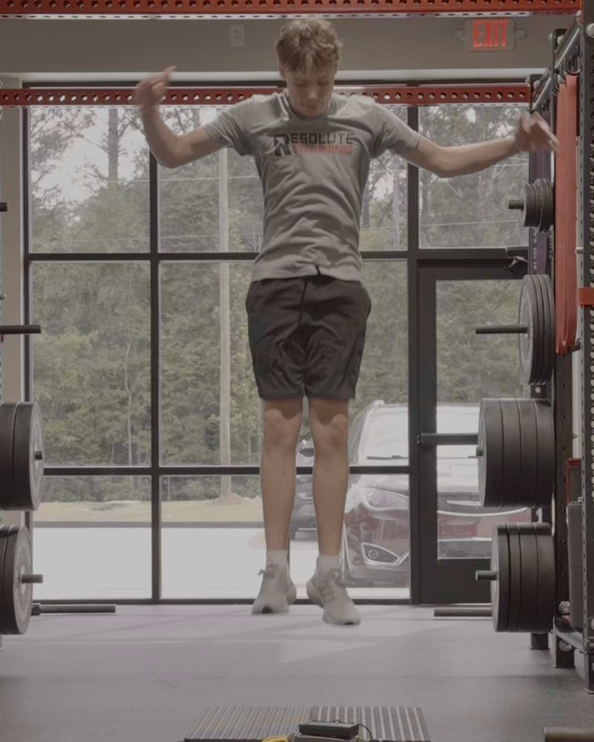 Youth athlete performance testing at Resolute Training in Jefferson, GA