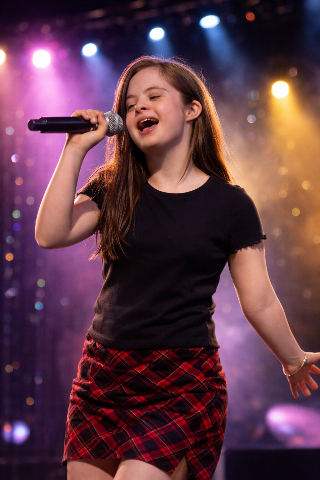 This is an AI deep fake of me. Daddy got ChatGPT to picture me as a pop star. One day I hope!