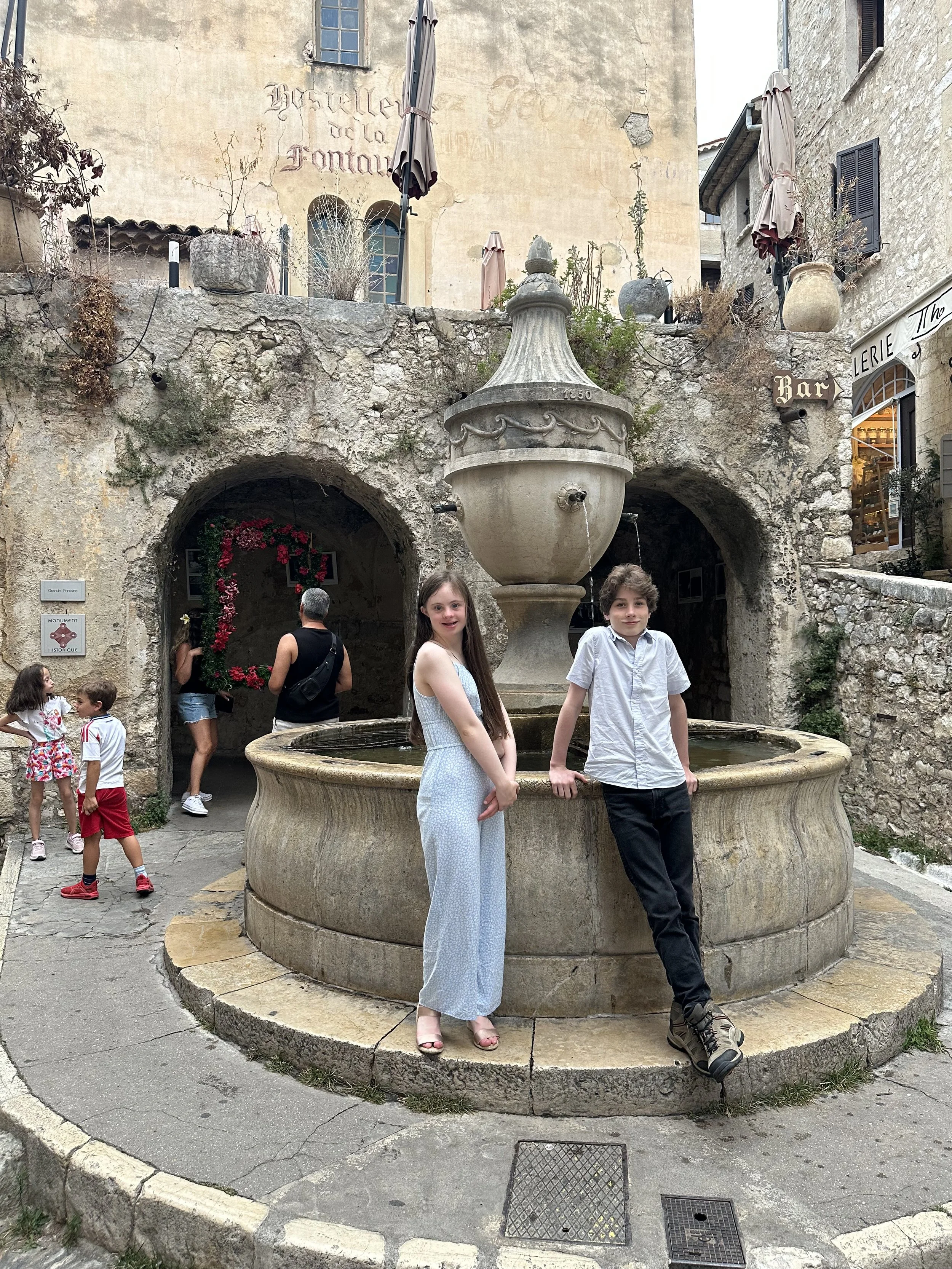 We're both a lot bigger now! This was Theo and me in France 2024