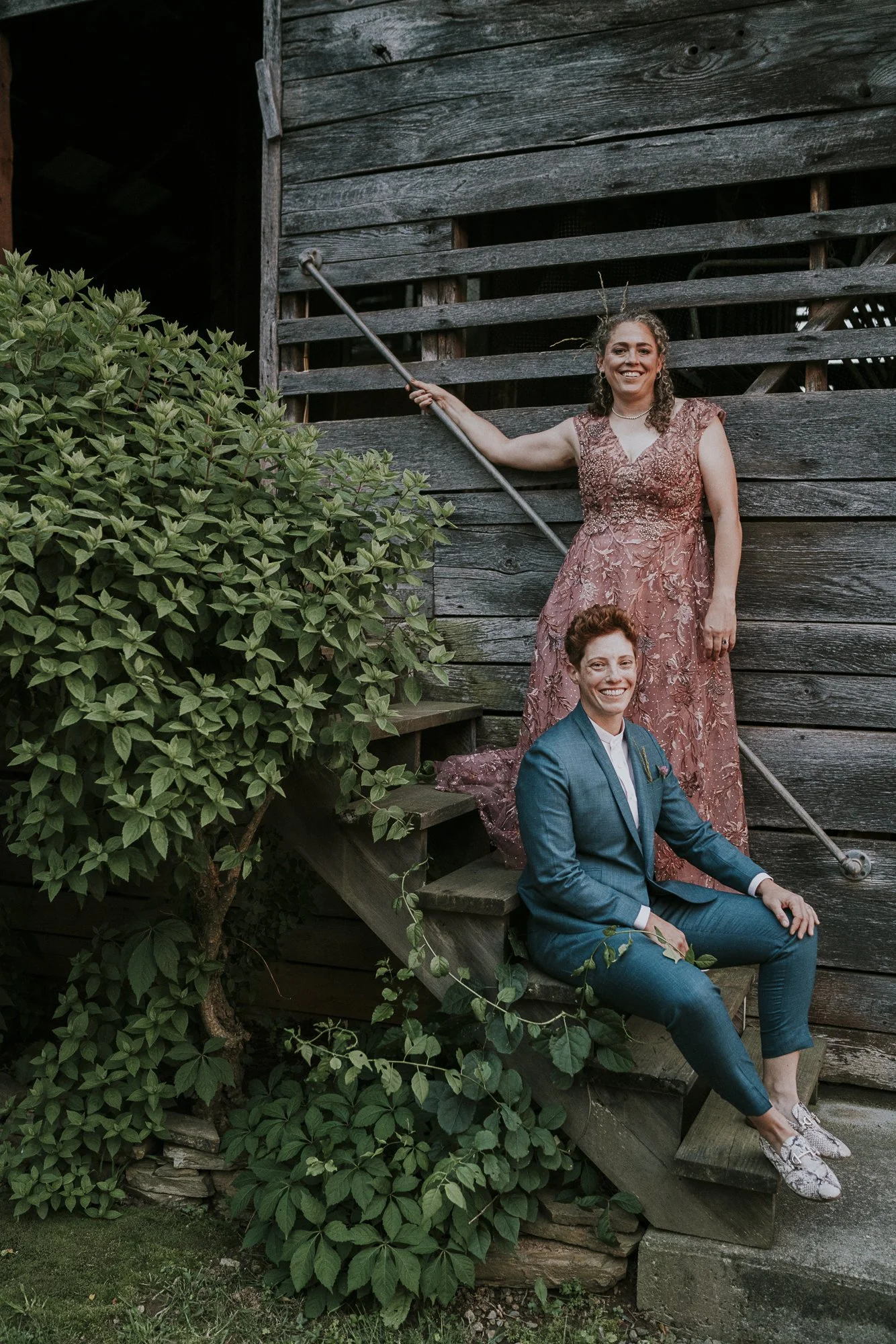 couple portrait on wedding day