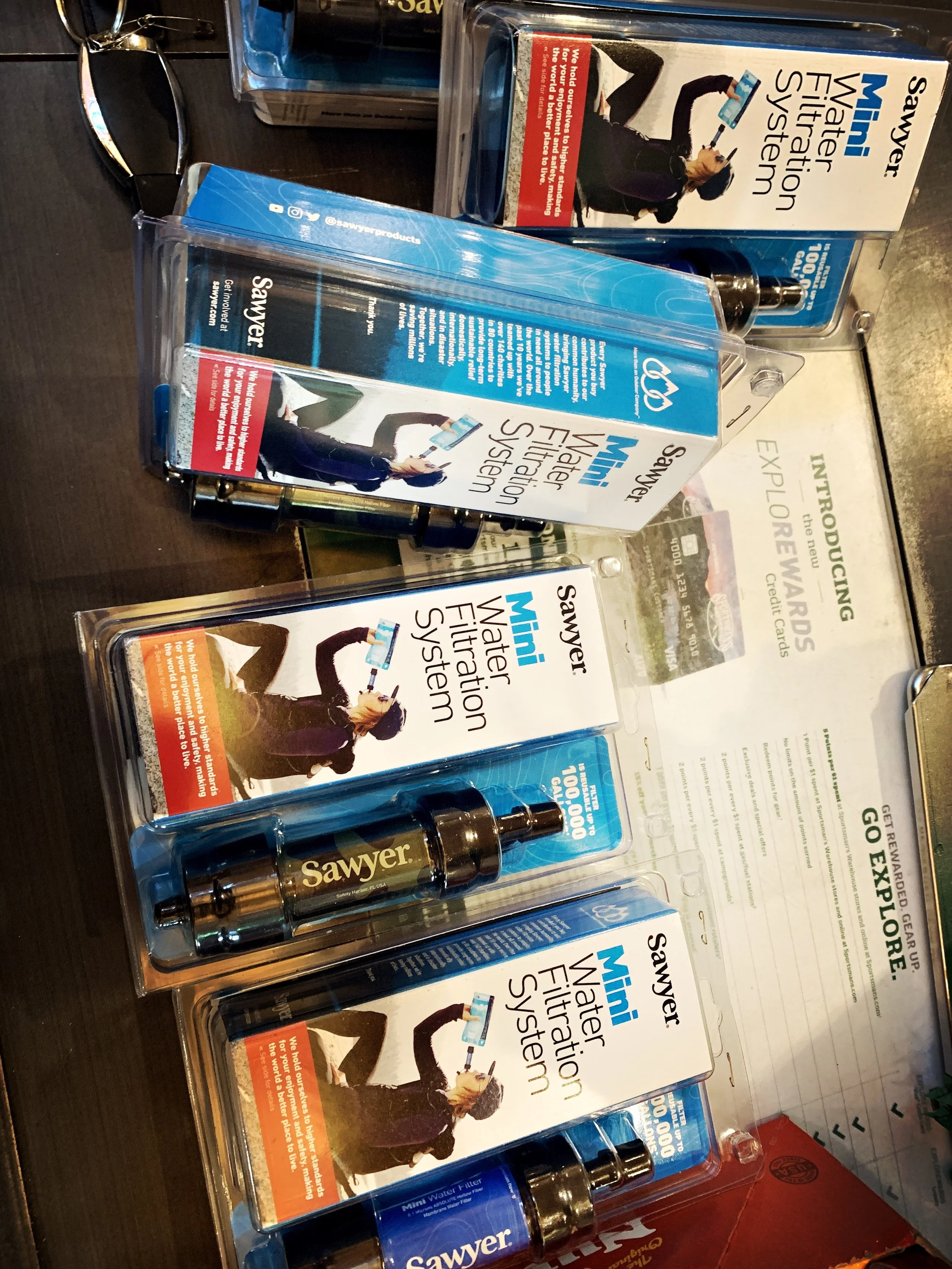 Water Filtration for Hike in Checks and Supply Drops