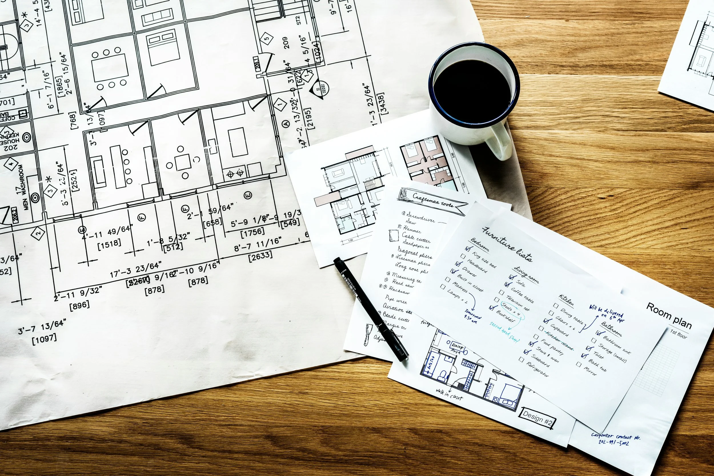 Custom home design blueprints