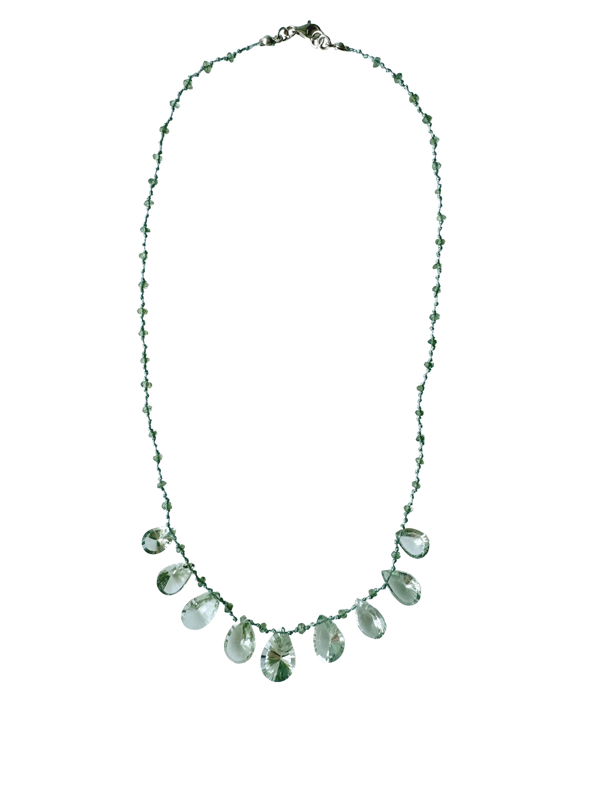 Cristalito Green Amethyst & Apatite Knotted NecklaceIMG_5502 copia.jpg