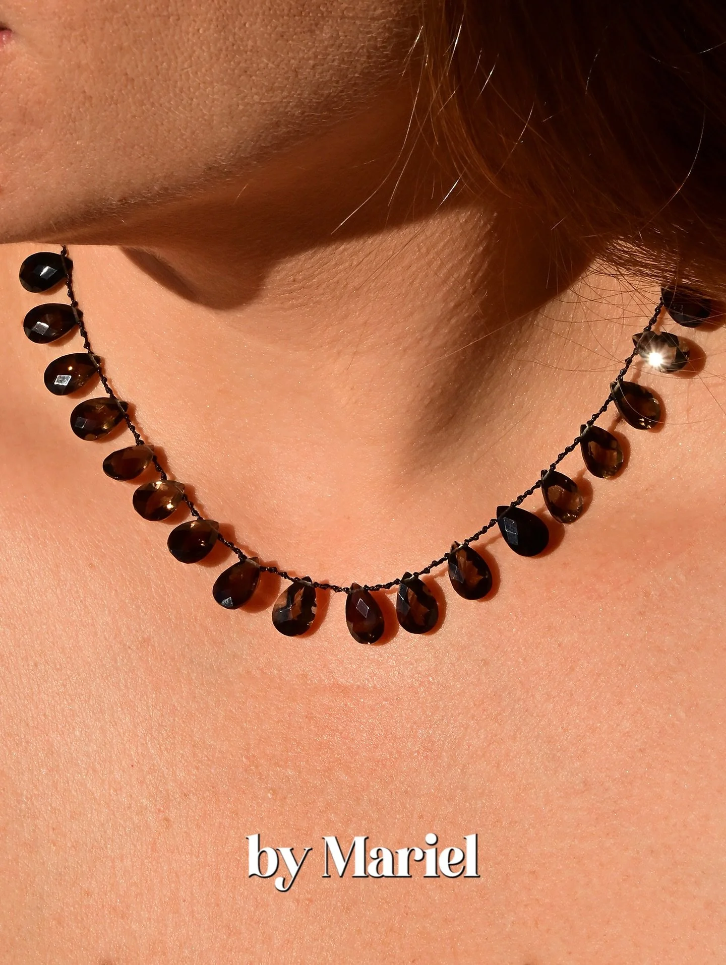 ☕ Guayoyo Necklace 

Inspired by Venezuelan coffee, this hand-knotted beauty features natural smoky quartz stones in rich brown hues. Earthy, and effortlessly versatile. Limited stones, few pieces available!

#brownnecklace #guayoyo #smokyquartz #nat