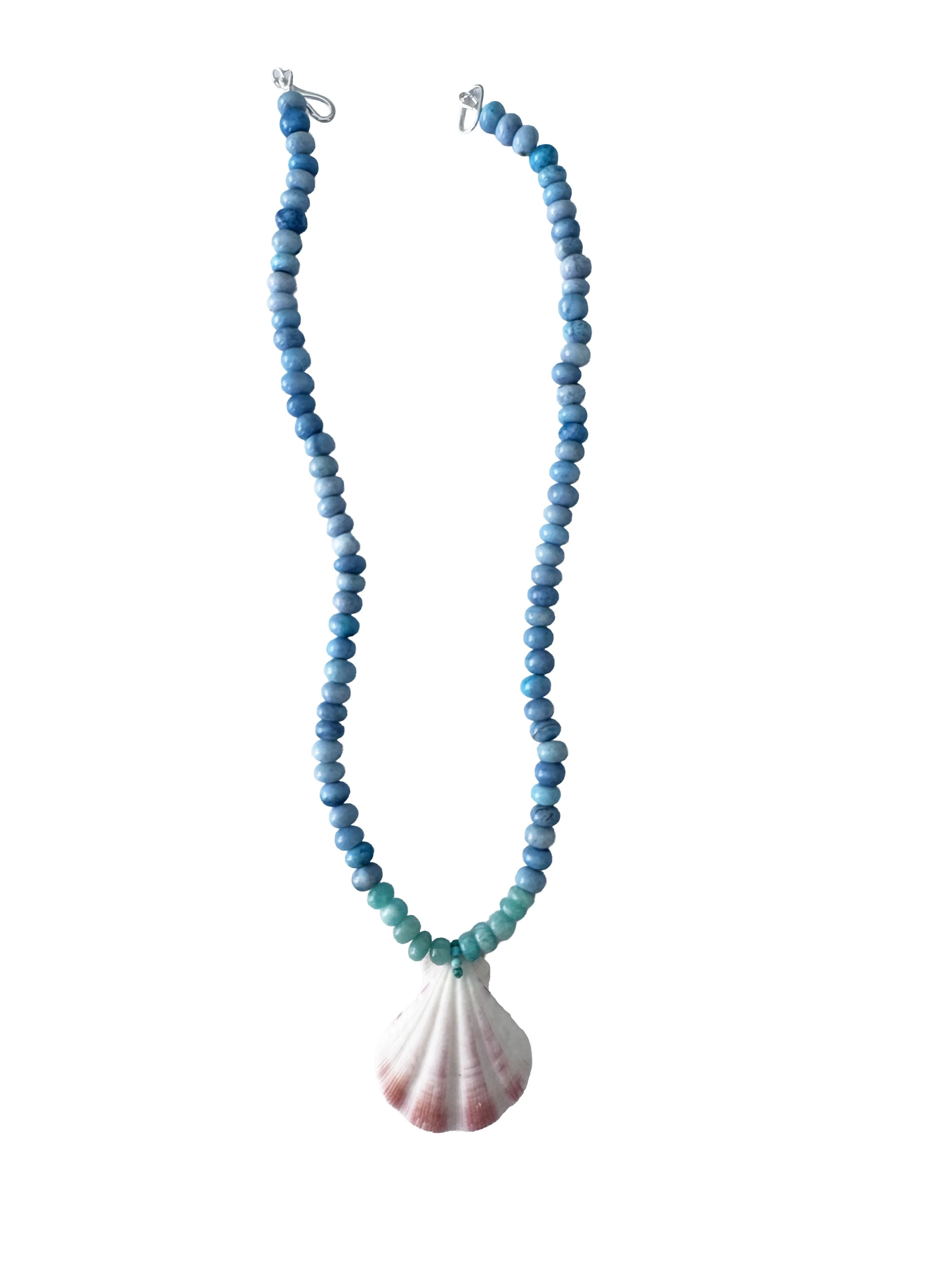Shell Souvenir Opal and Amazonite necklace 2.jpg