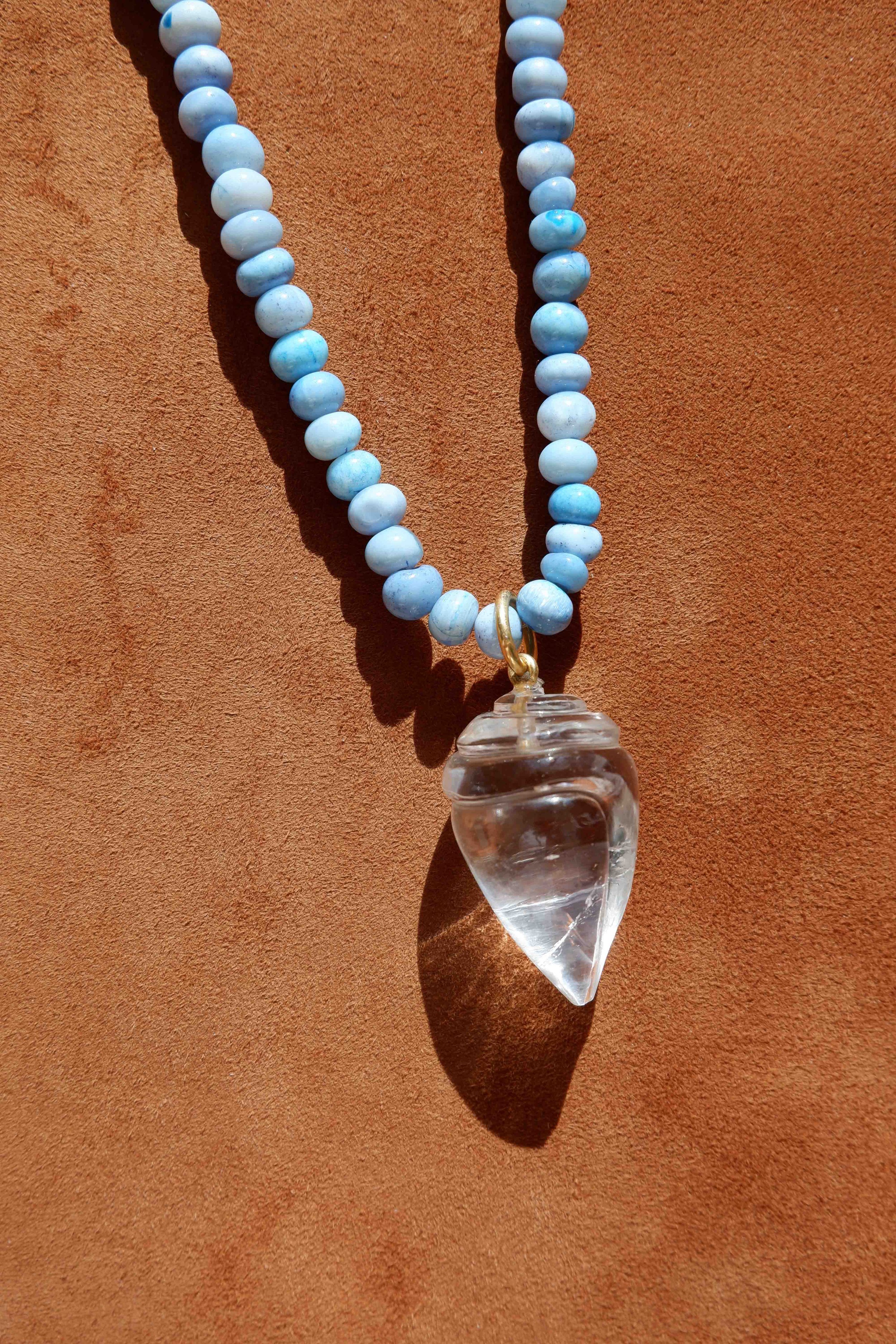 Serenity Shell Necklace (Blue opal- Clear quartz) WEB.jpg