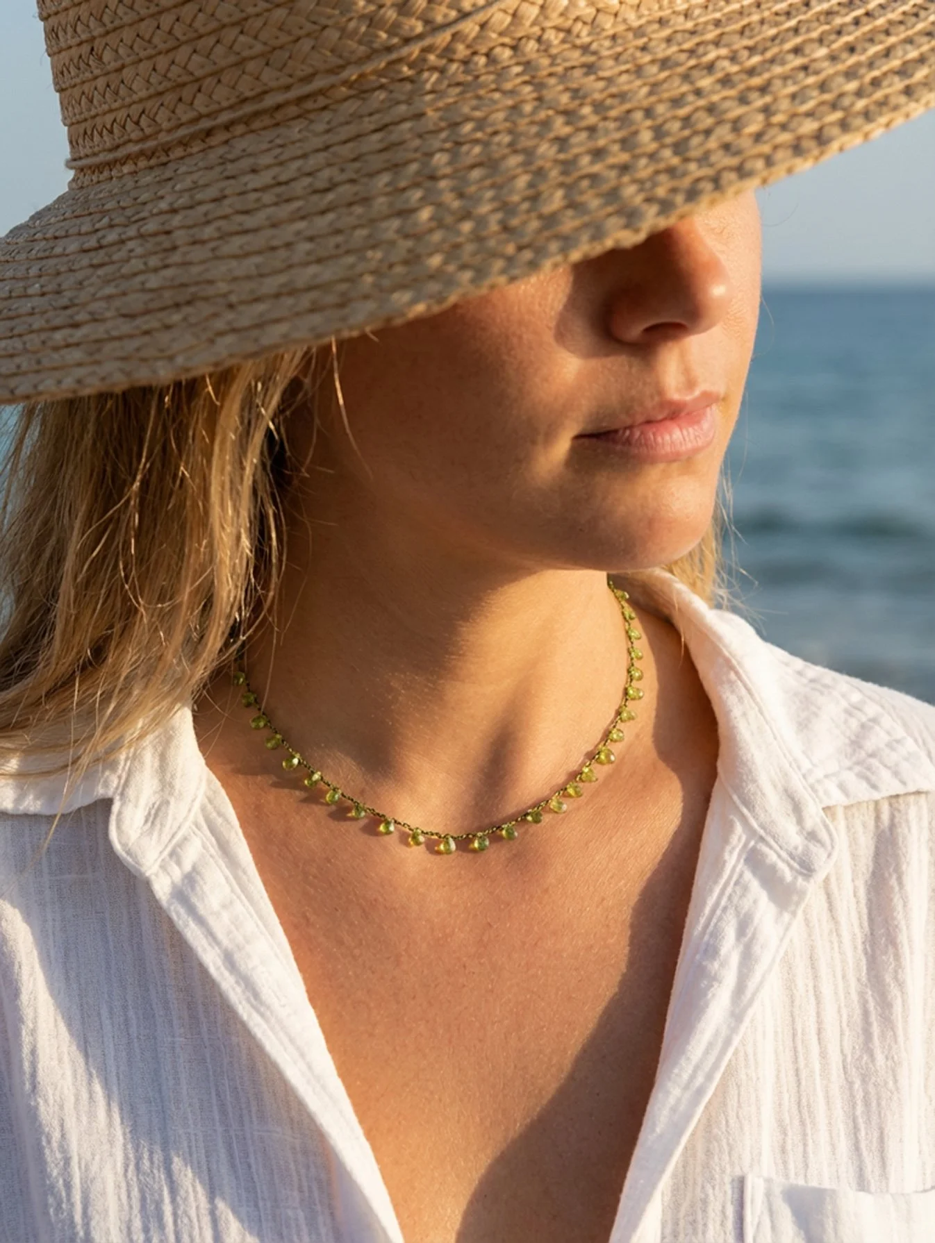 Loro verde green peridot knotted necklace  copia.jpg