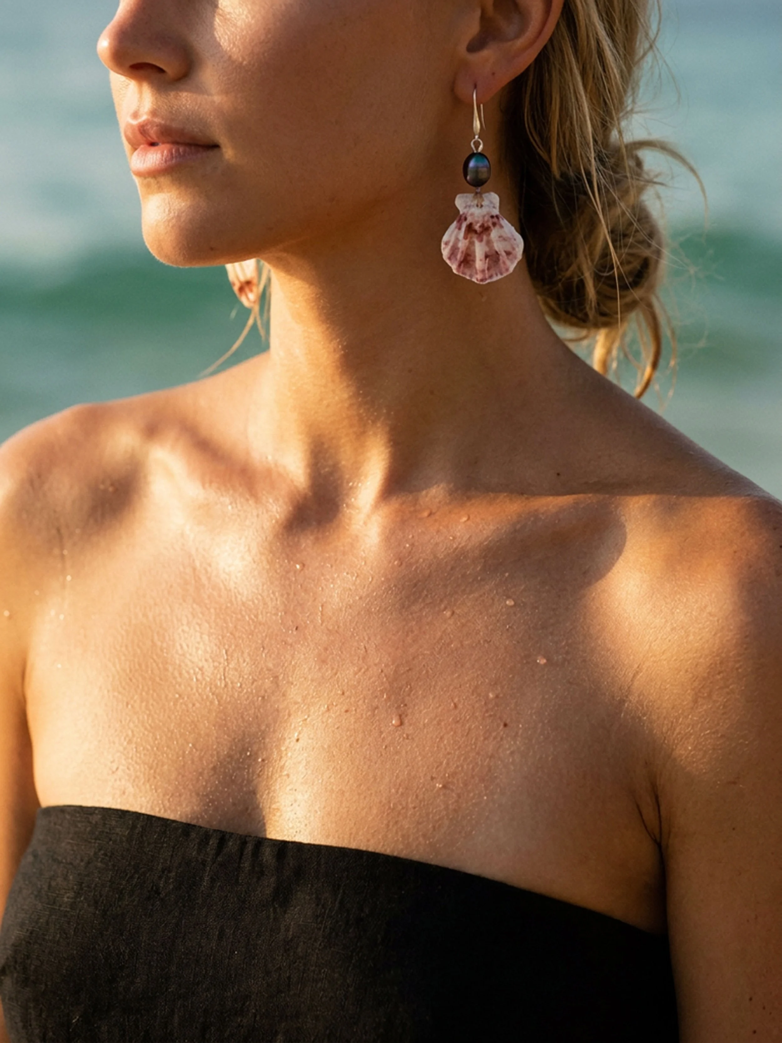 Shell Souvenir Pearl earrings .jpg