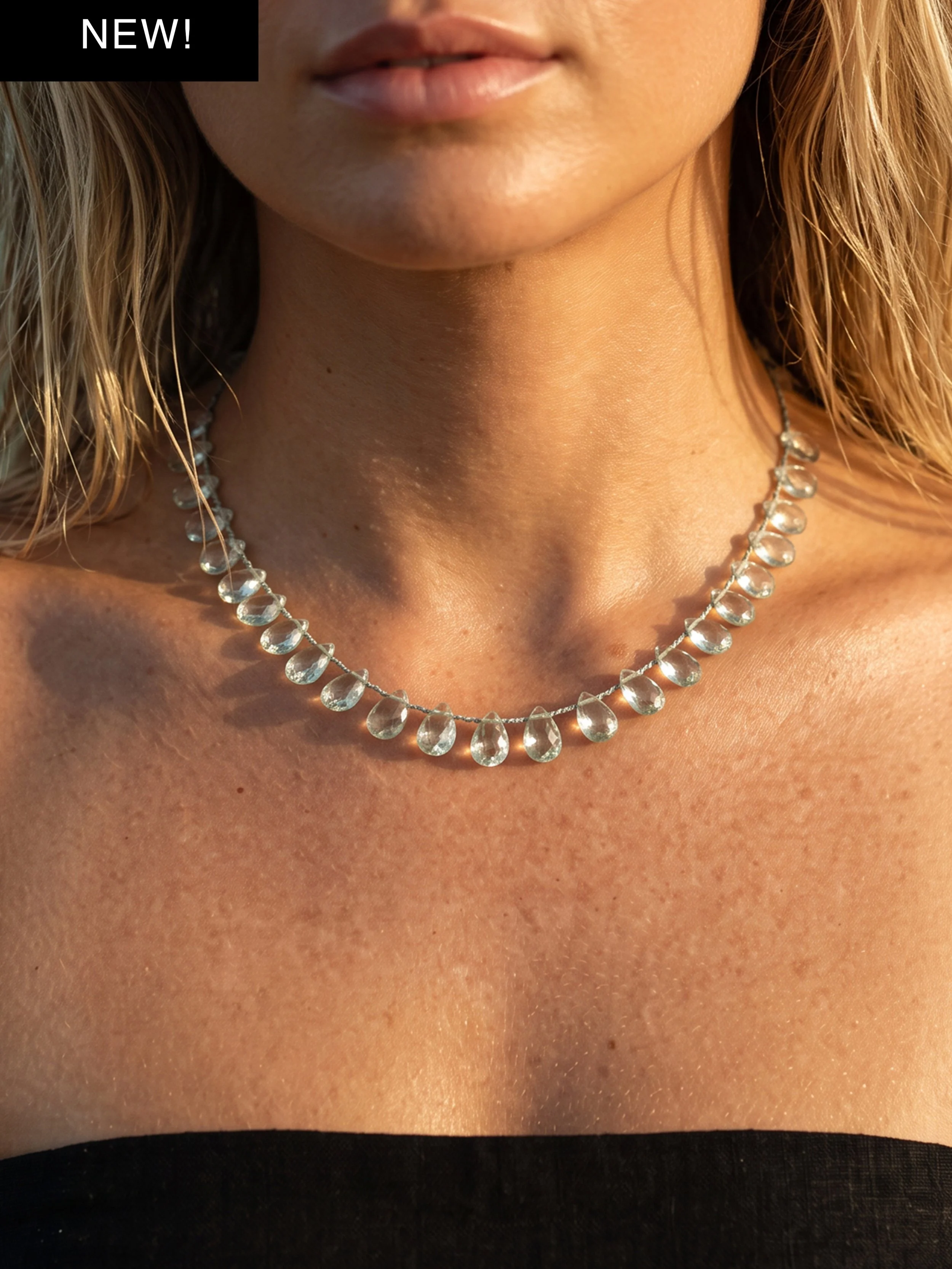 Oasis Green Amethyst Knotted Necklace