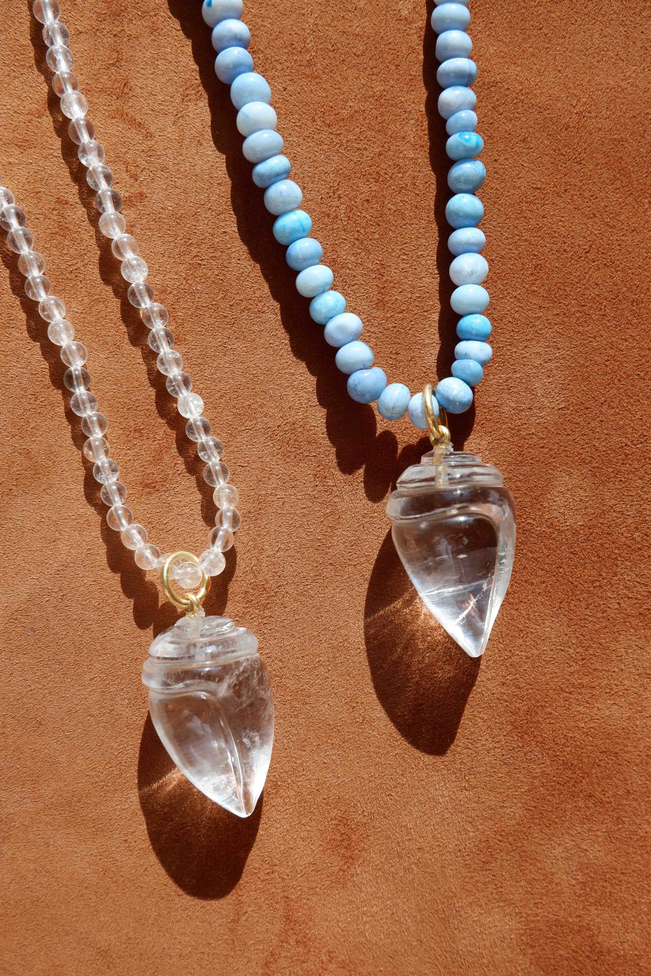 Serenity Shell Necklace (Blue opal- Clear quartz) WEB 2.jpg