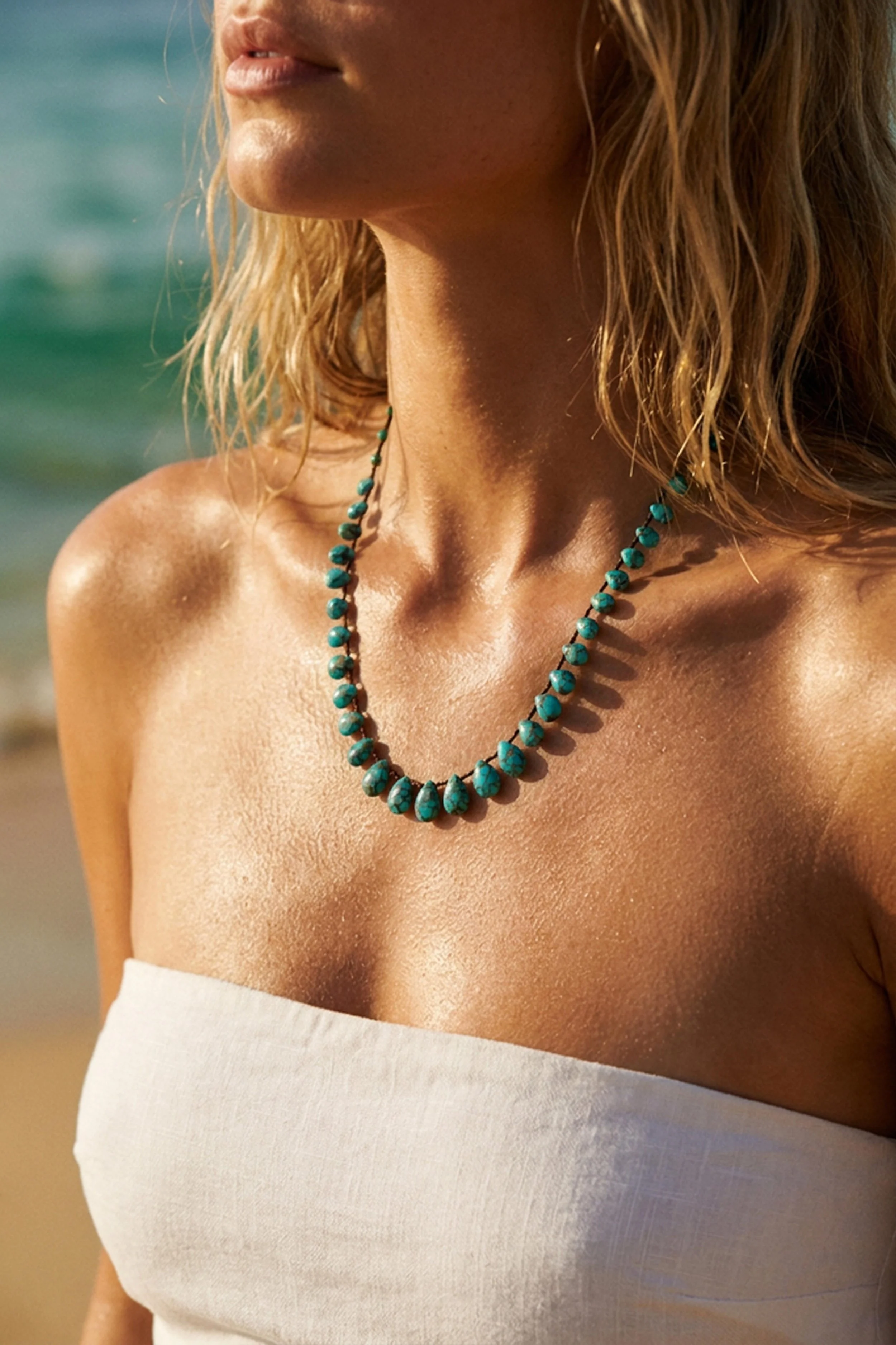 Holbox Copper Turquoise necklace