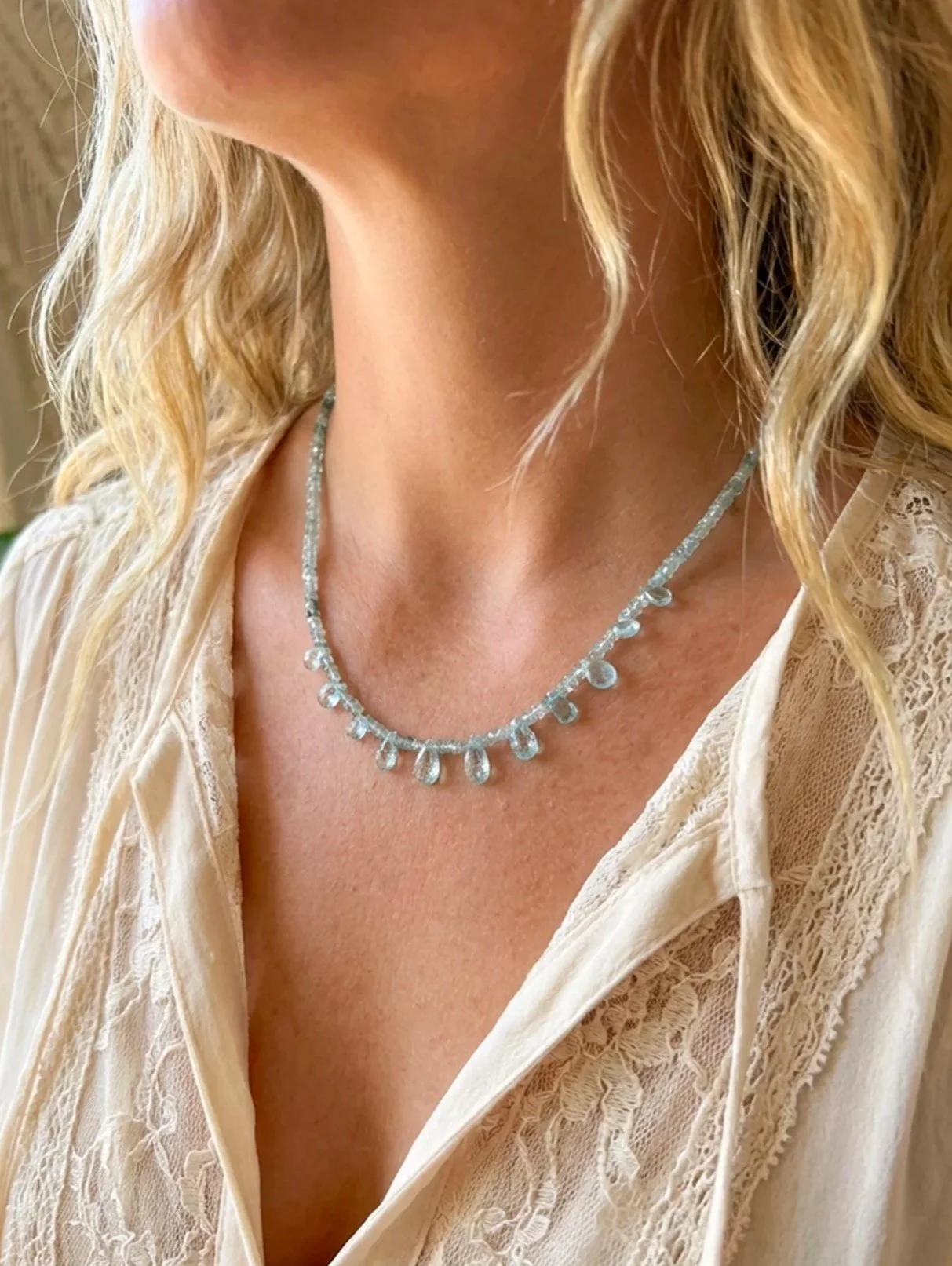 Agua Clara Aquamarine necklace
