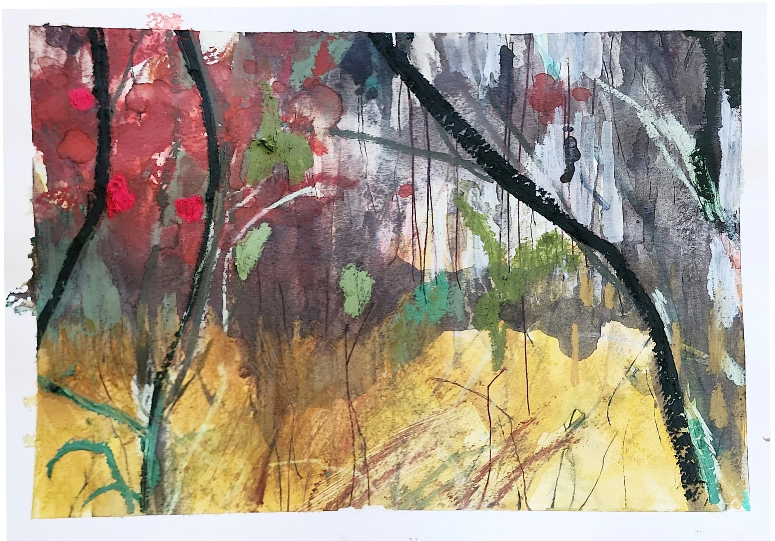 LIttle red 3 painting mixed media .JPG