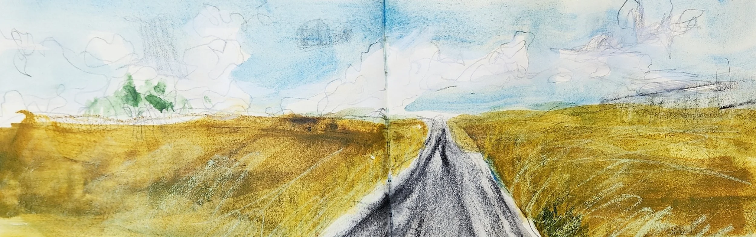 Wind in the grasses, Saskatchewan sky