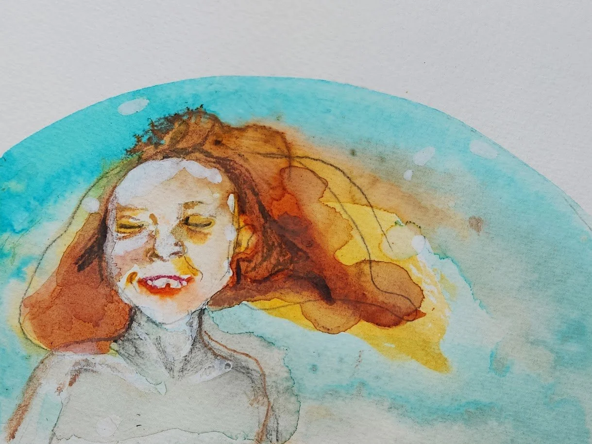 Painting expressive loose mixed media figure in water.jpg