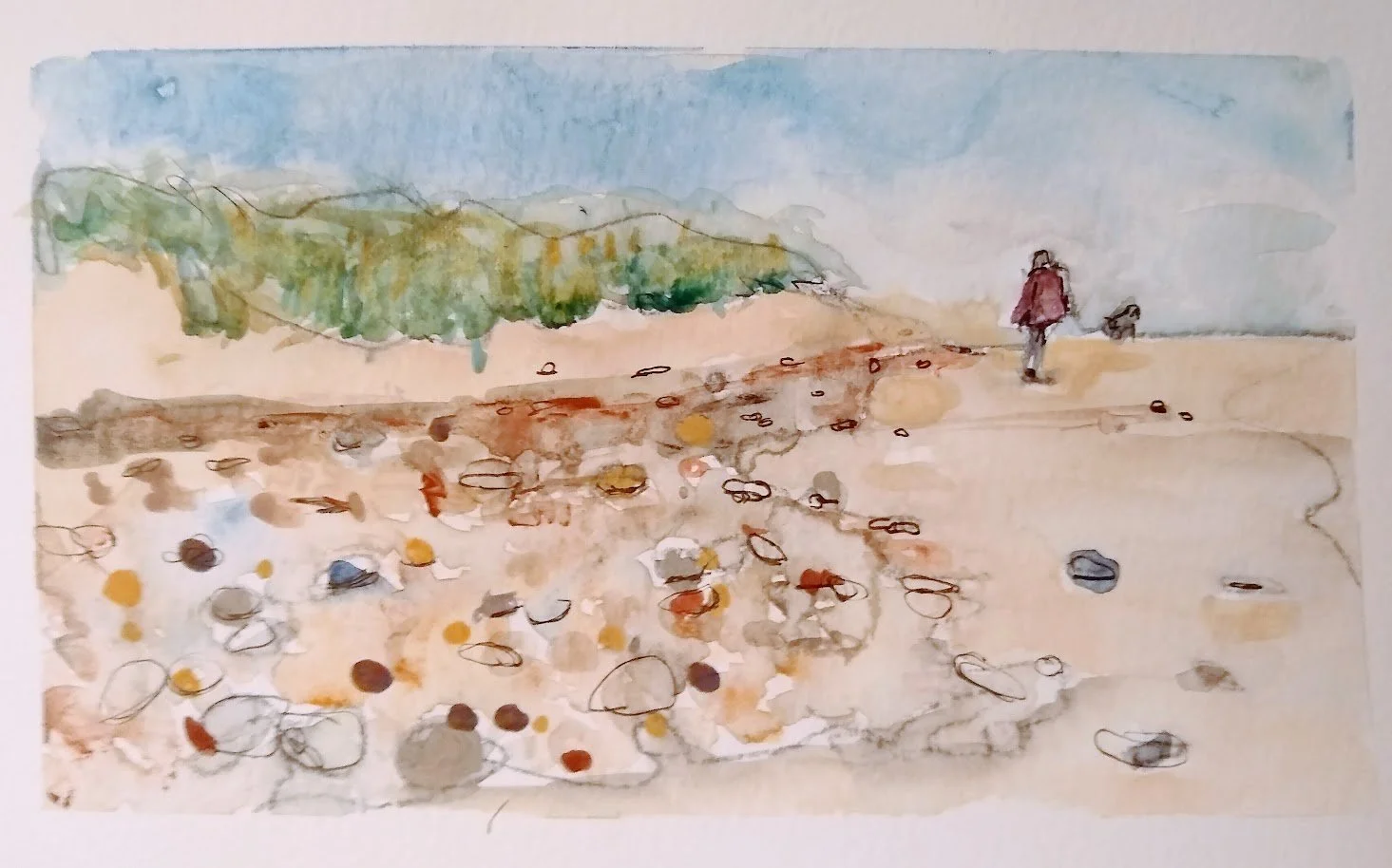 Northumberland coast painting loose expressive seaside figures.jpg