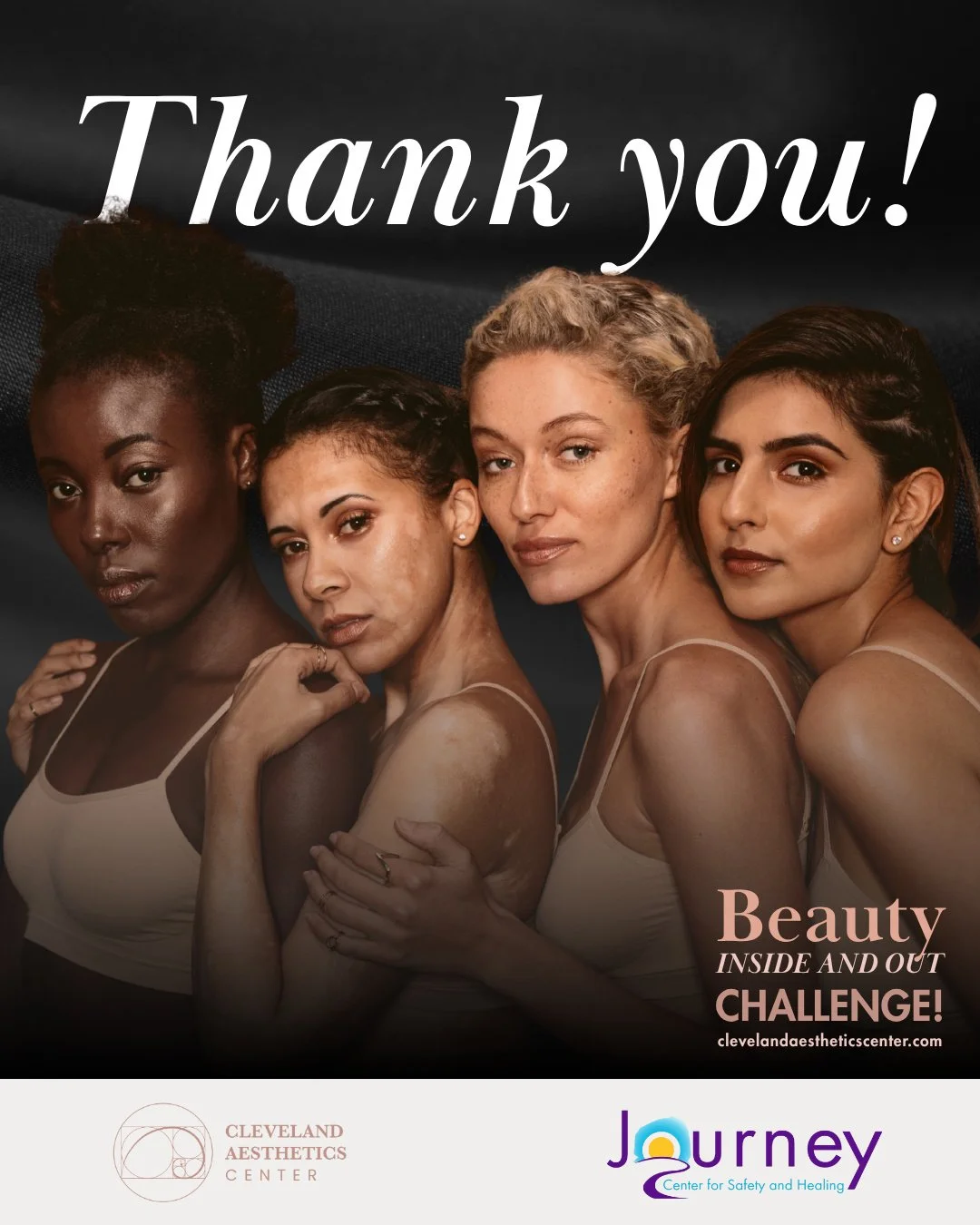 Cleveland Aesthetics Center would like to express our deep gratitude to all participants for the profound impact your support will have on Journey Center's mission. When we work together to stop violence and empower individual safety, security, and c