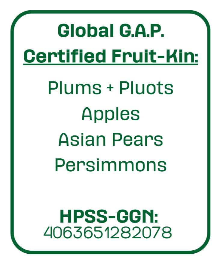 Global G.A.P. certification information for Earthseed Farm