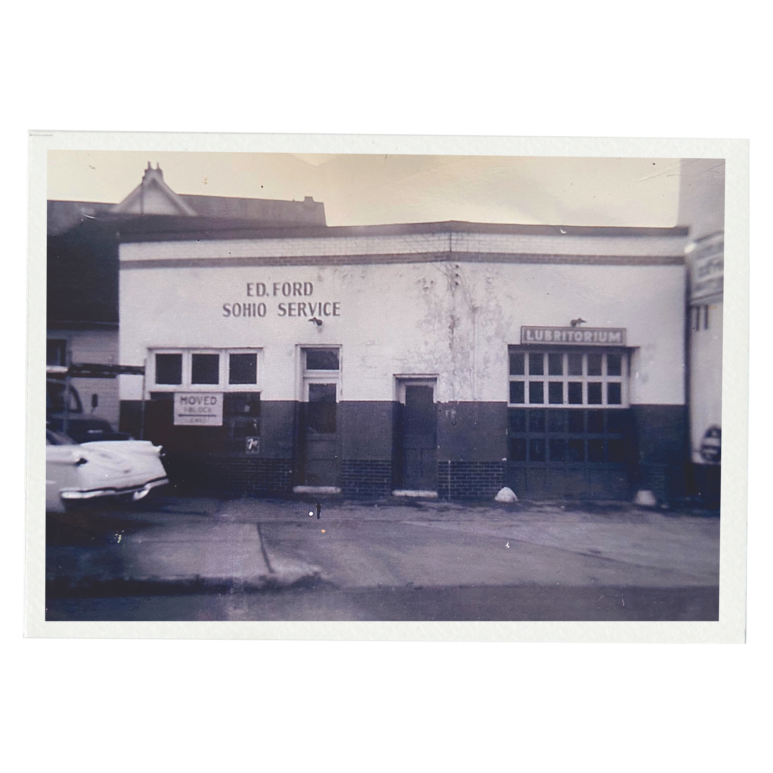 Vintage photo of the original Katalina's in Harrison West when it was a gas station.