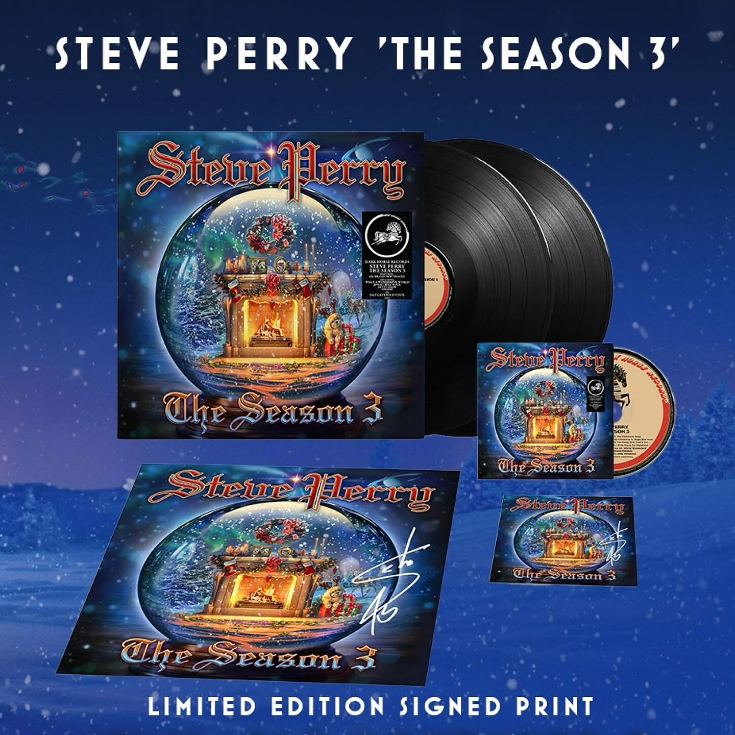 &lsquo;Tis the season and to kick off the Holidays, we have a very limited number of Steve&rsquo;s latest holiday album, &lsquo;The Season 3&rsquo;, available with signed prints, whilst stocks last. Available as 2LP and CD editions, pick up the vinyl