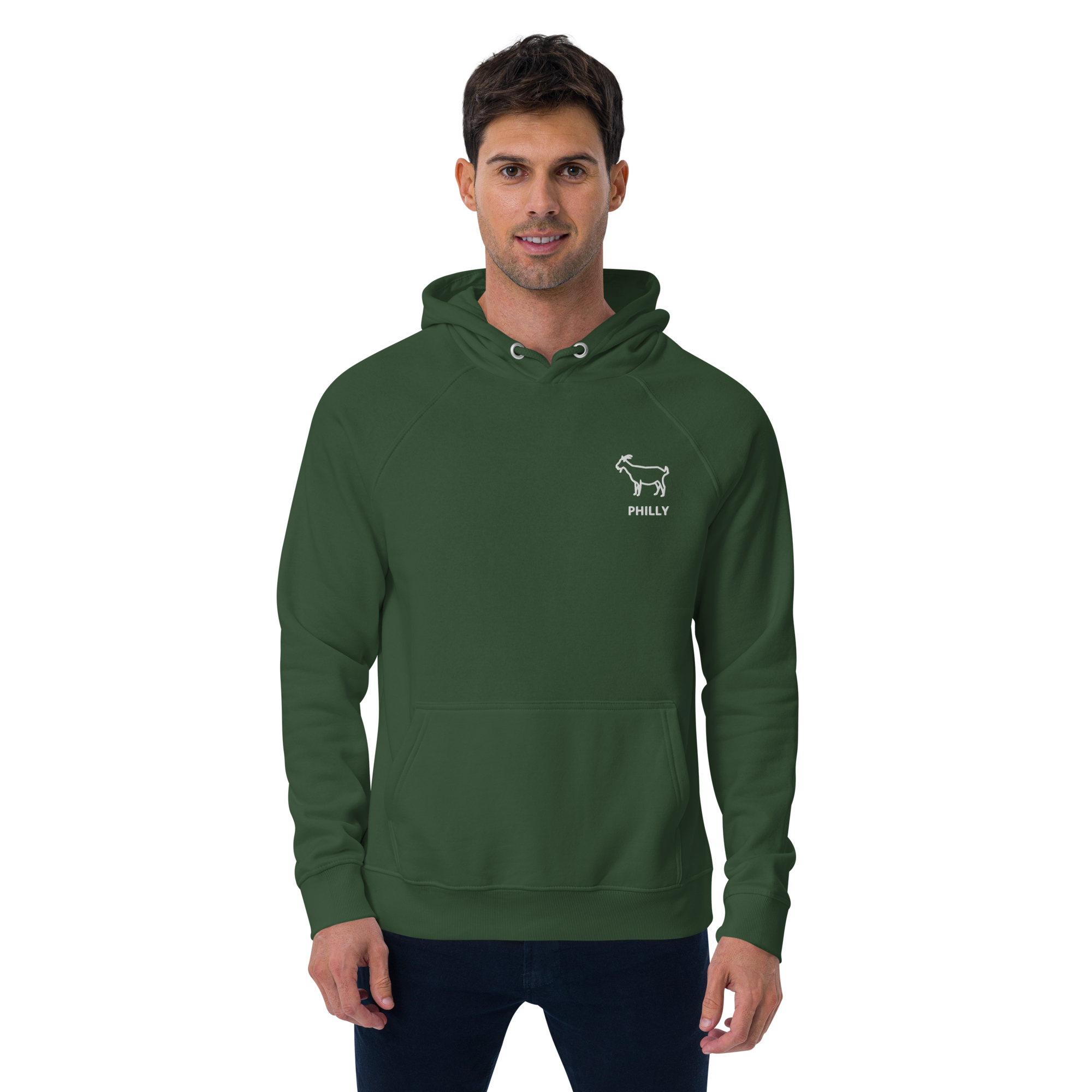 unisex-eco-raglan-hoodie-bottle-green-front-660c655e88930.png