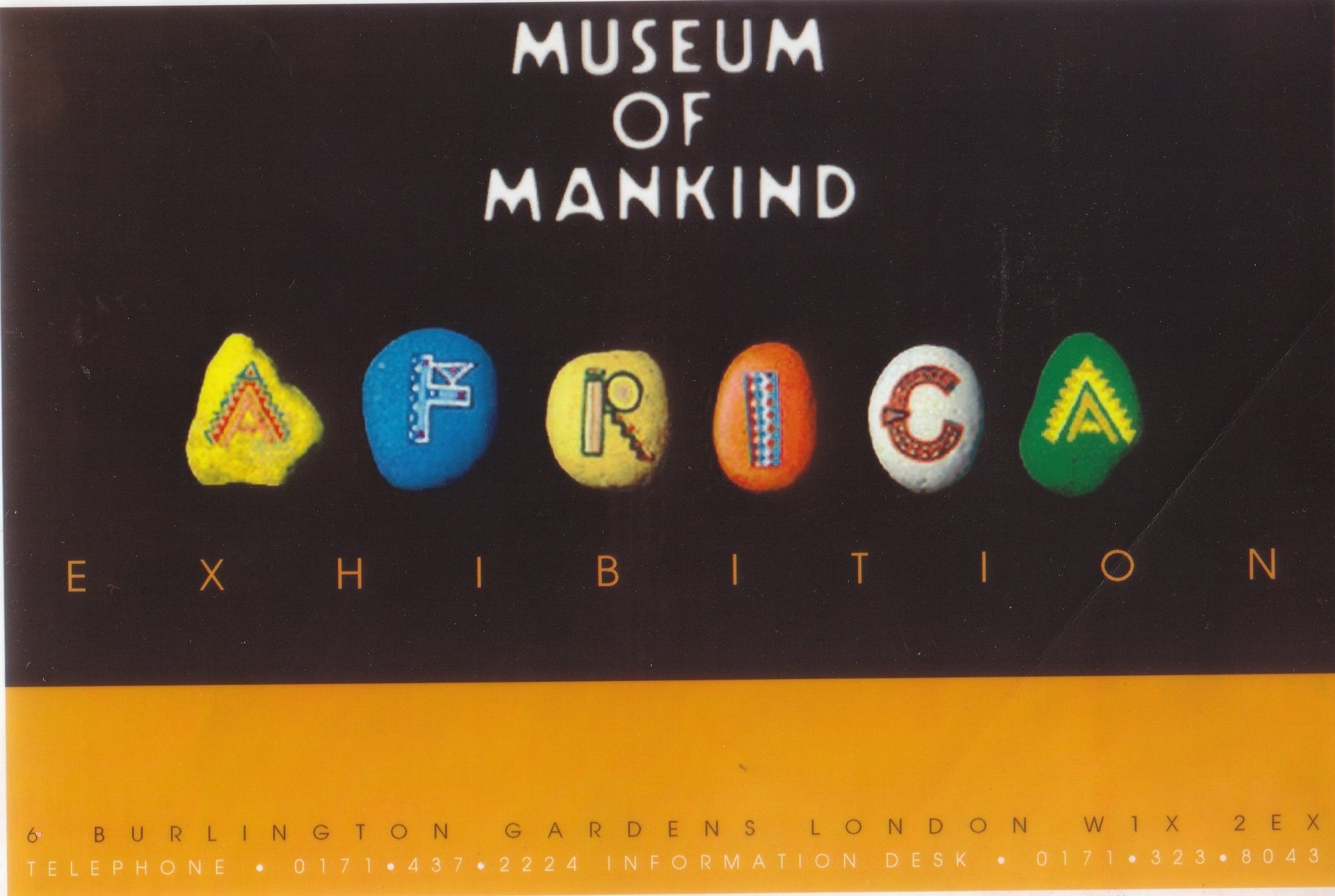 Africa 95 I Museum of Mankind, Burlington Gardens | 1995 | Design By Vaseem Mohammed