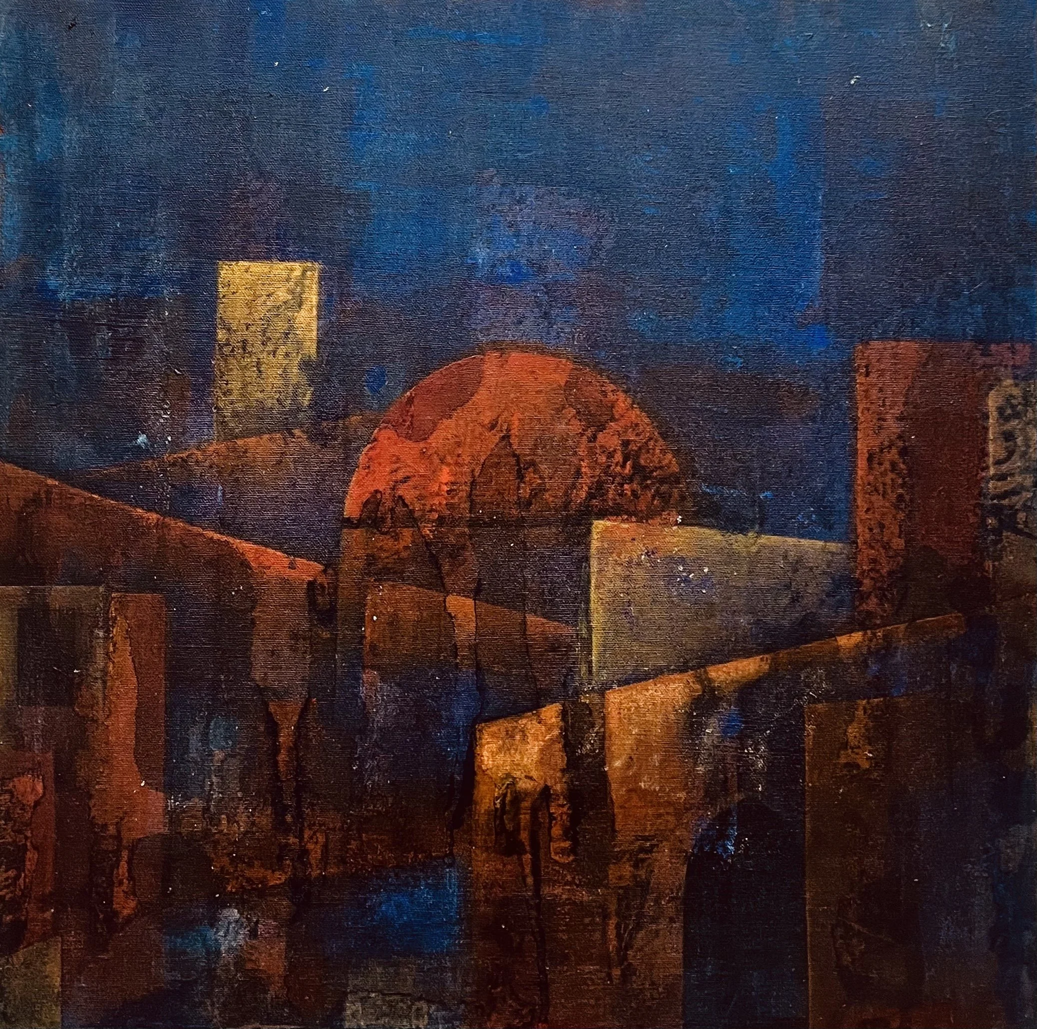 THE NIGHTFALL (FRAGMENTS) | 2026 | 50 X 50cm | “If everything around seems dark, look again, you may be the light.” - Rumi
