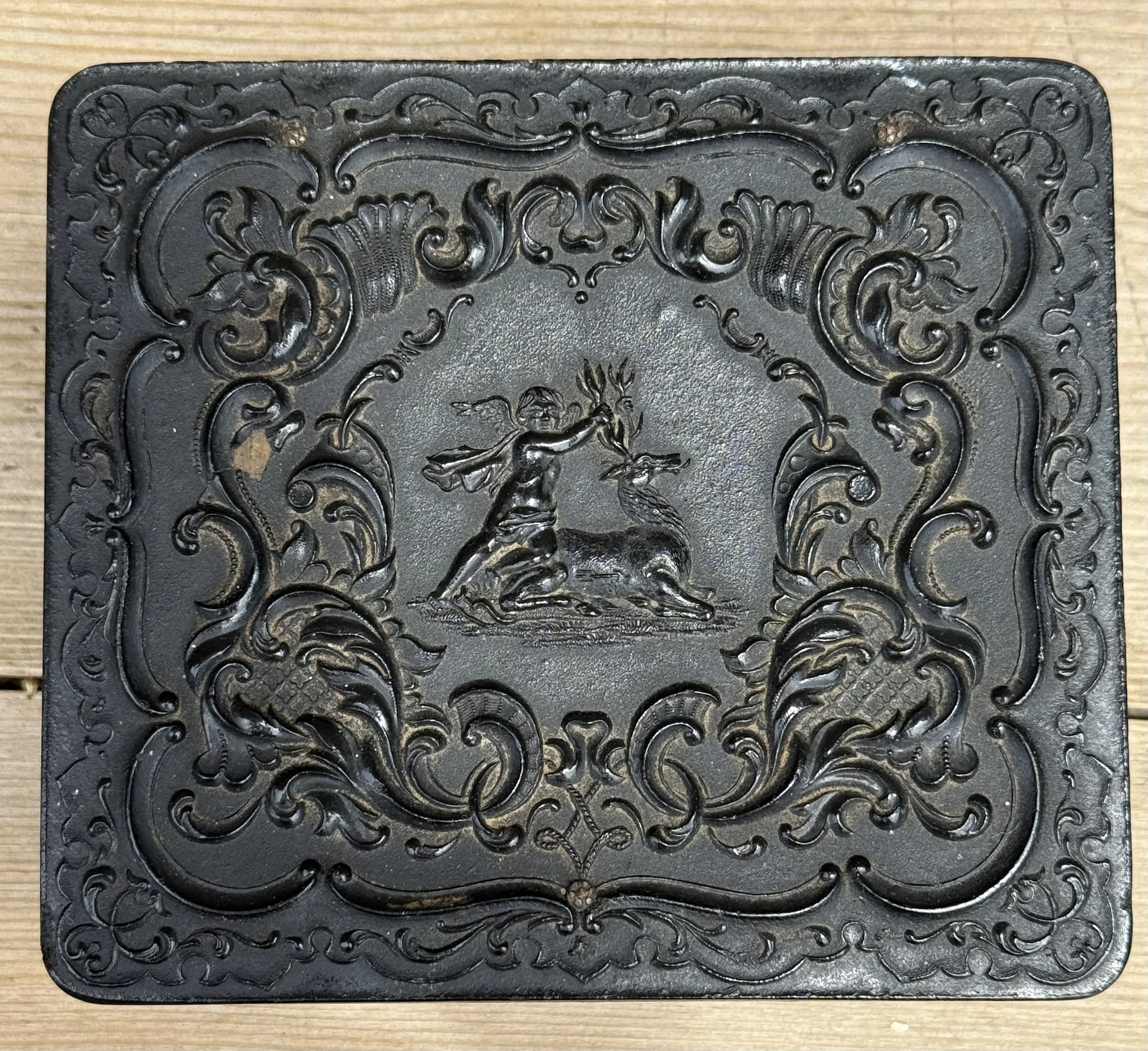 Victorian Cupid union case Sixth plate photography