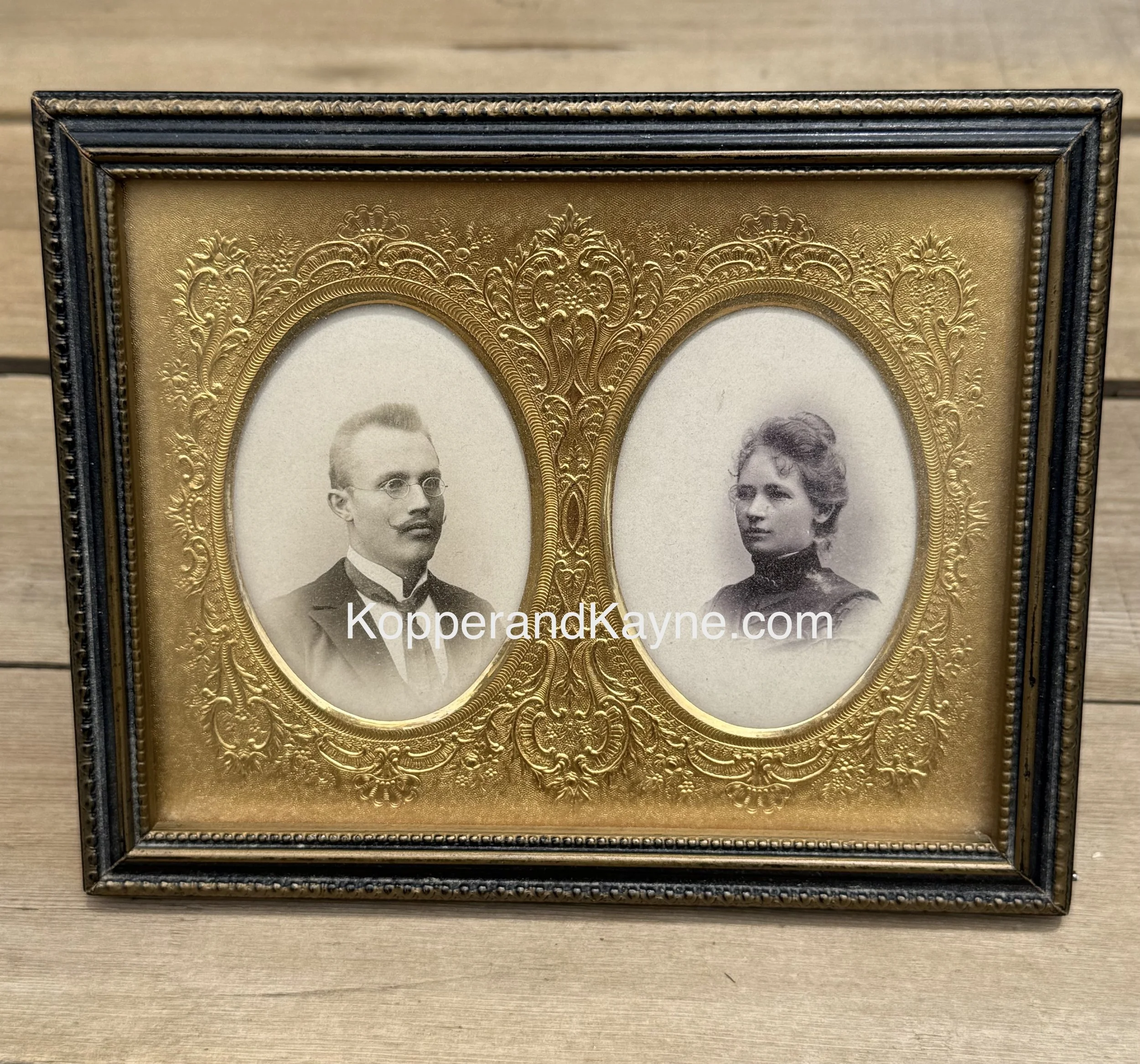 Malmö Sweden Card De Viste Photograph Portrait Gentleman Woman Framed Images