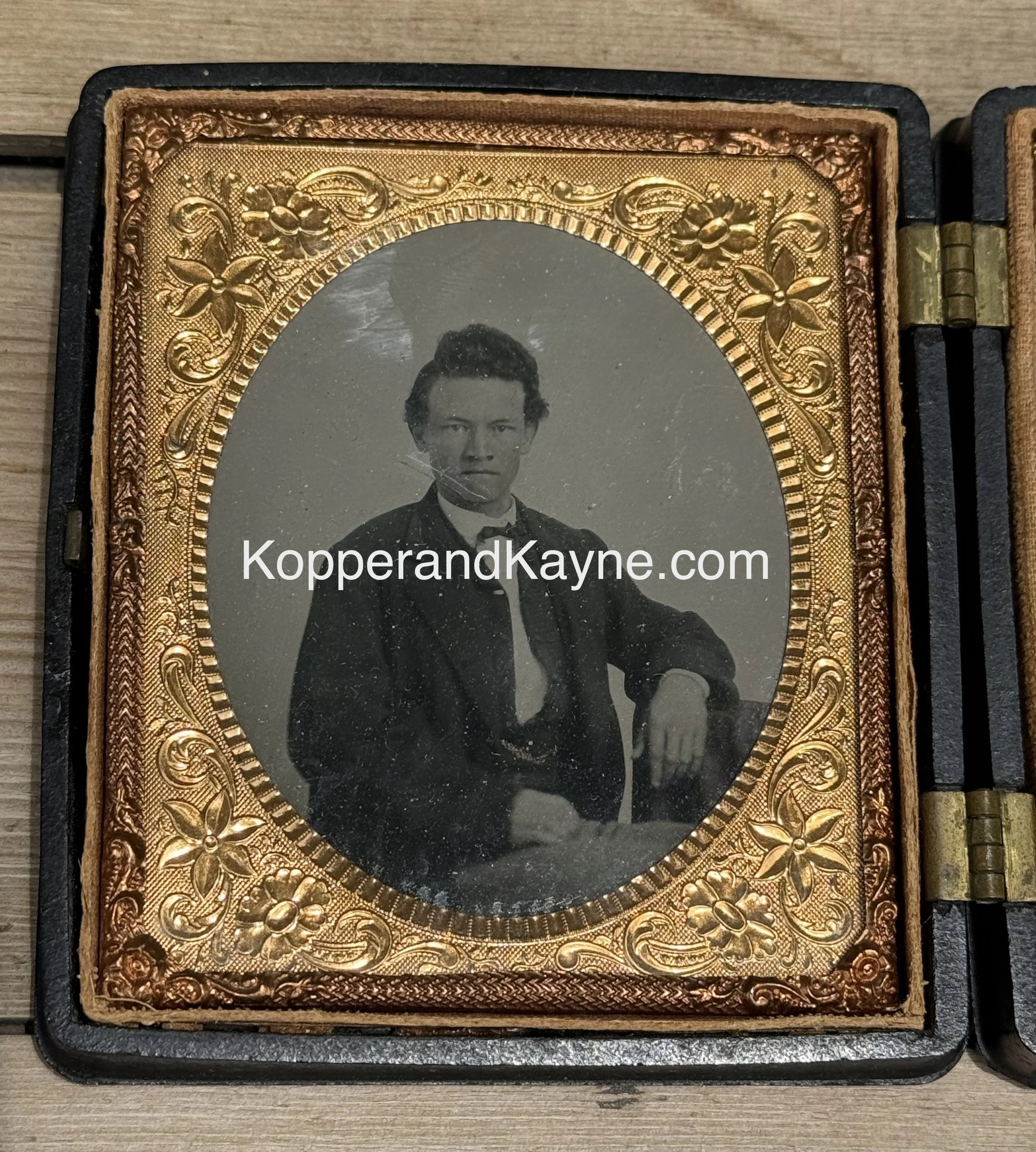 Victorian TinType Dapper man original portrait photograph