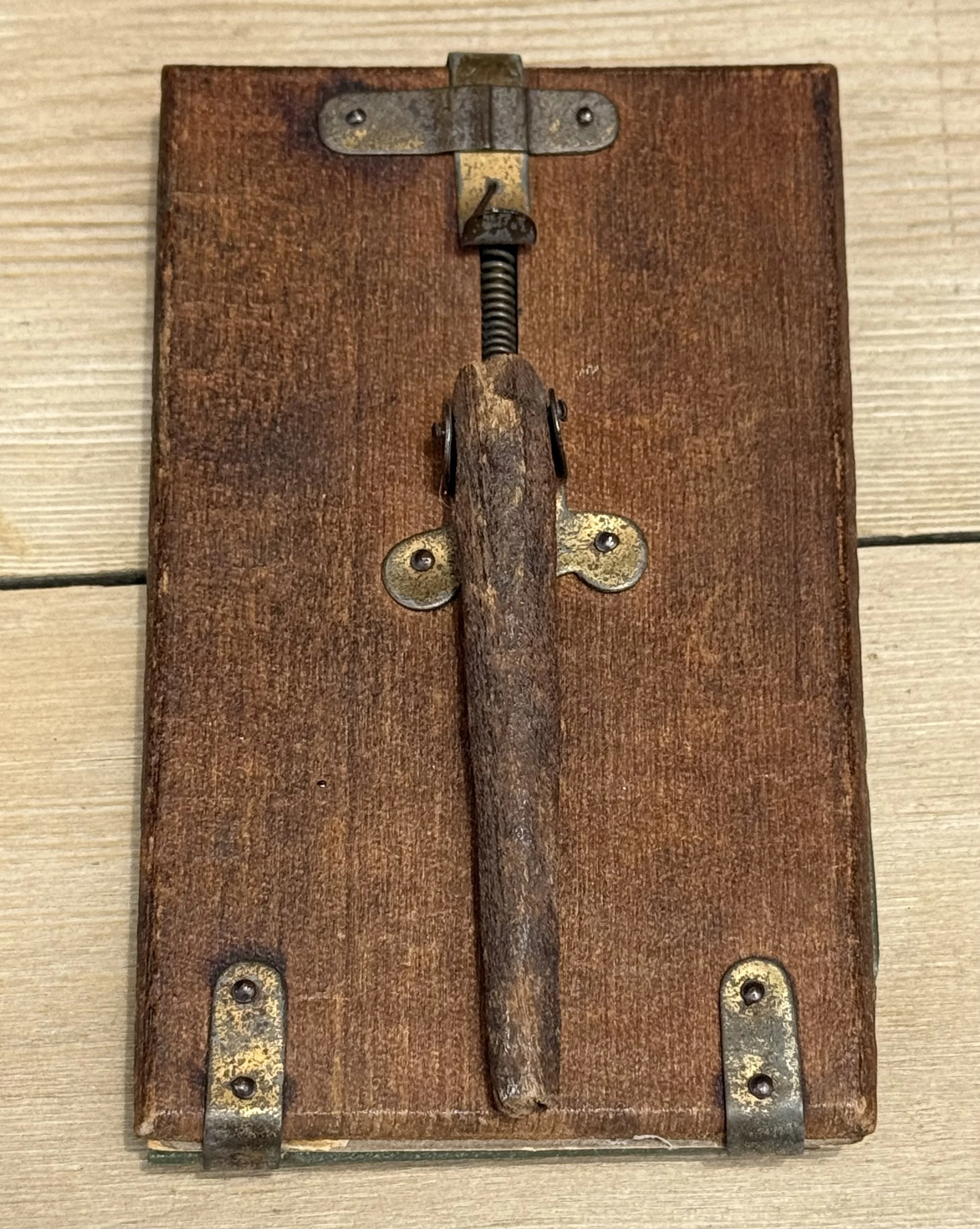 old Malmö Sweden wood back Card de Visite size photograph frame