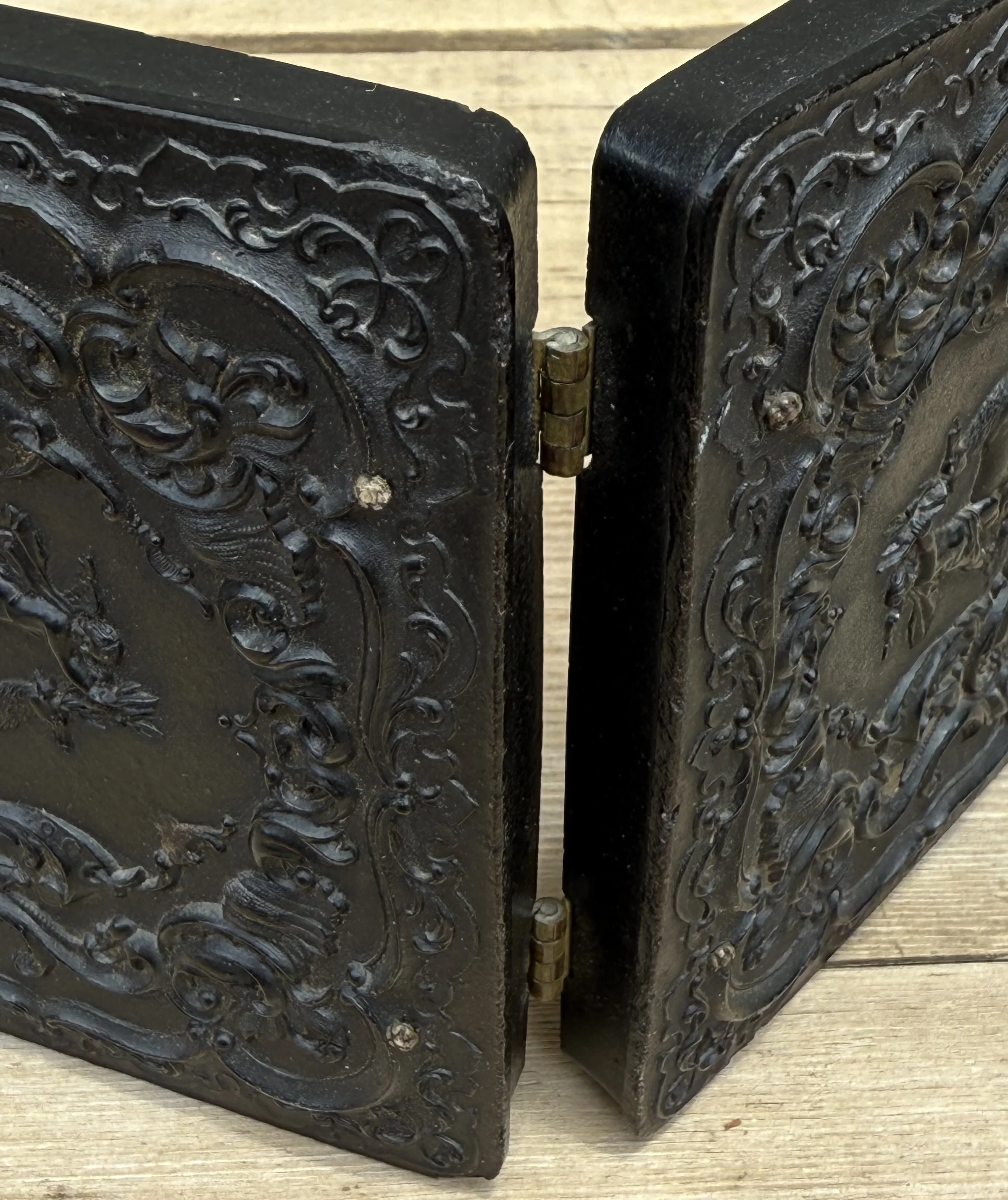 up close detail union case sixth plate photo cover