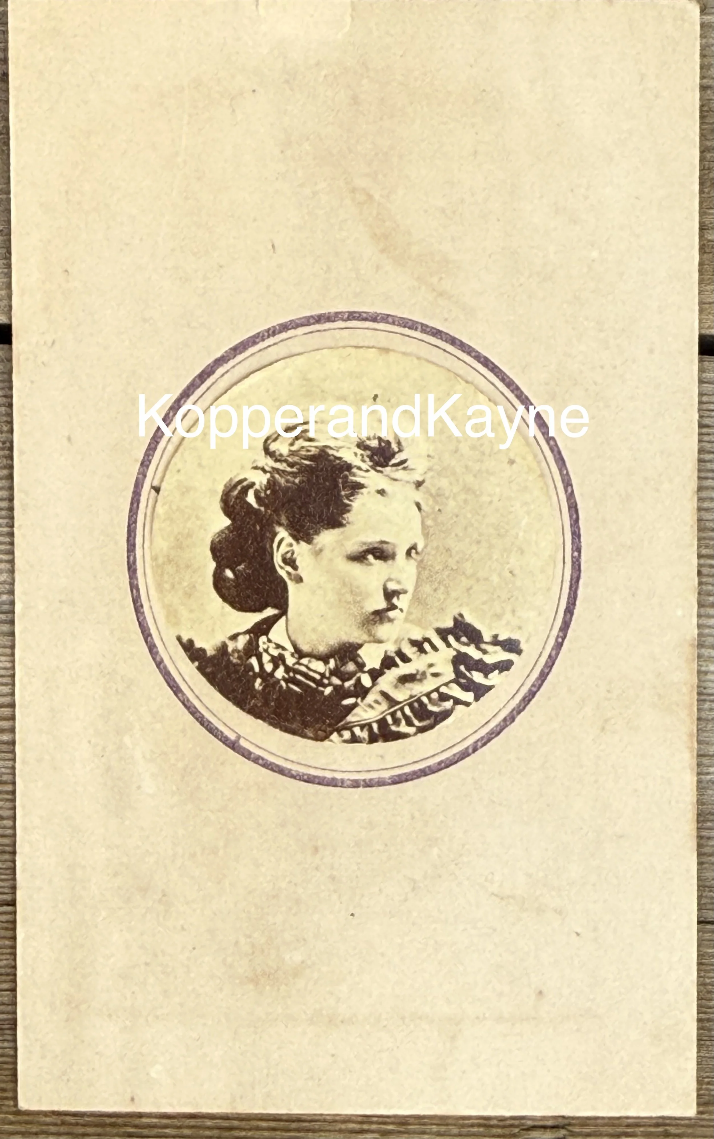 Antique Photograph Image Beautiful Victorian Woman Hairstyle Fashion