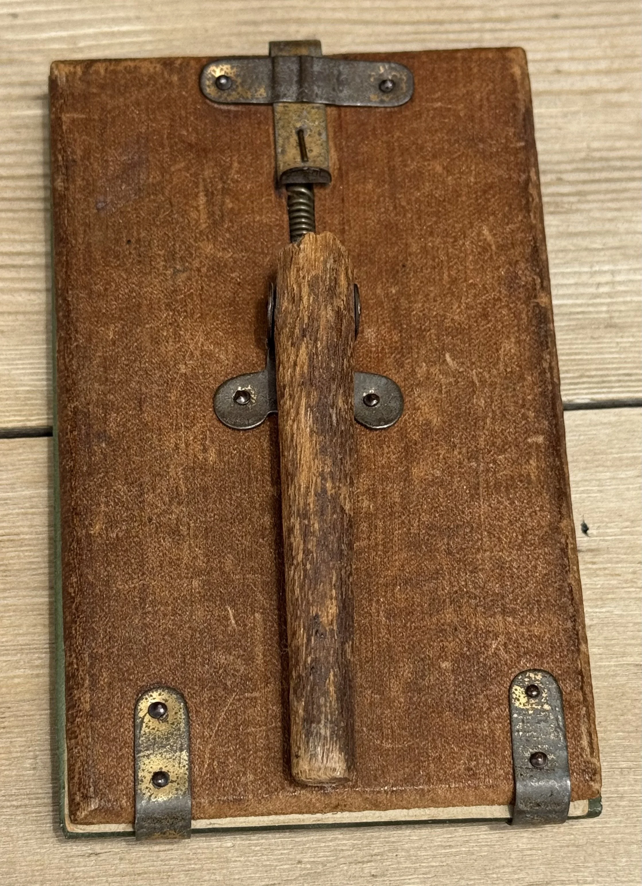 Malmö Sweden reverse antique wood photograph frame