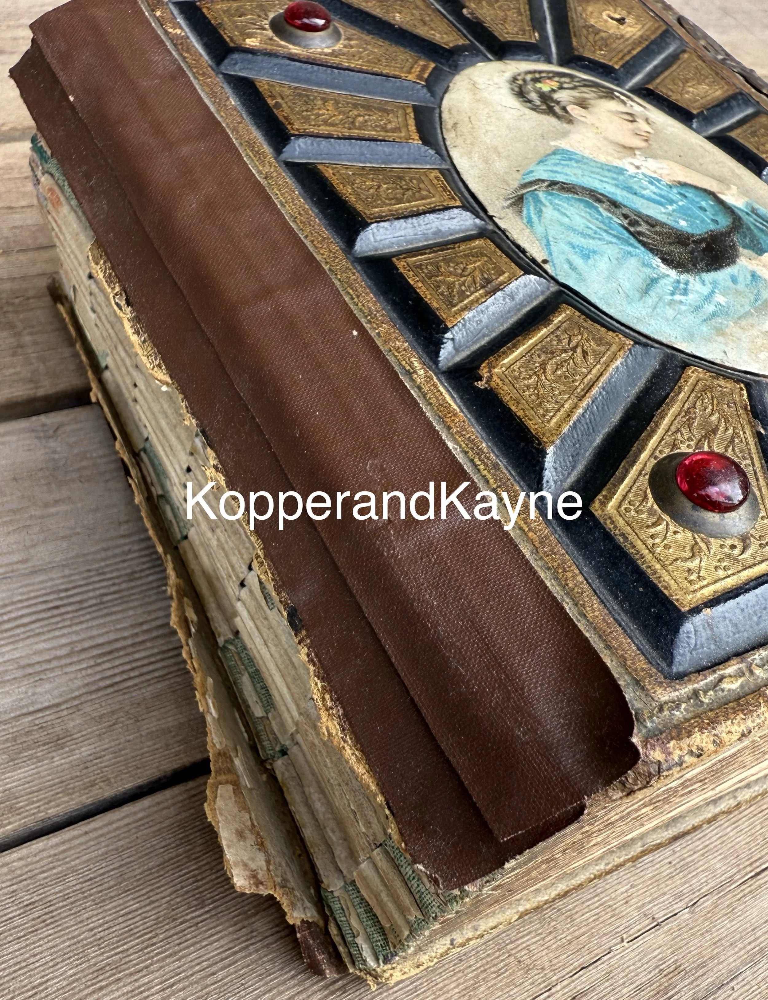 Antique Victorian Photograph Album Cover