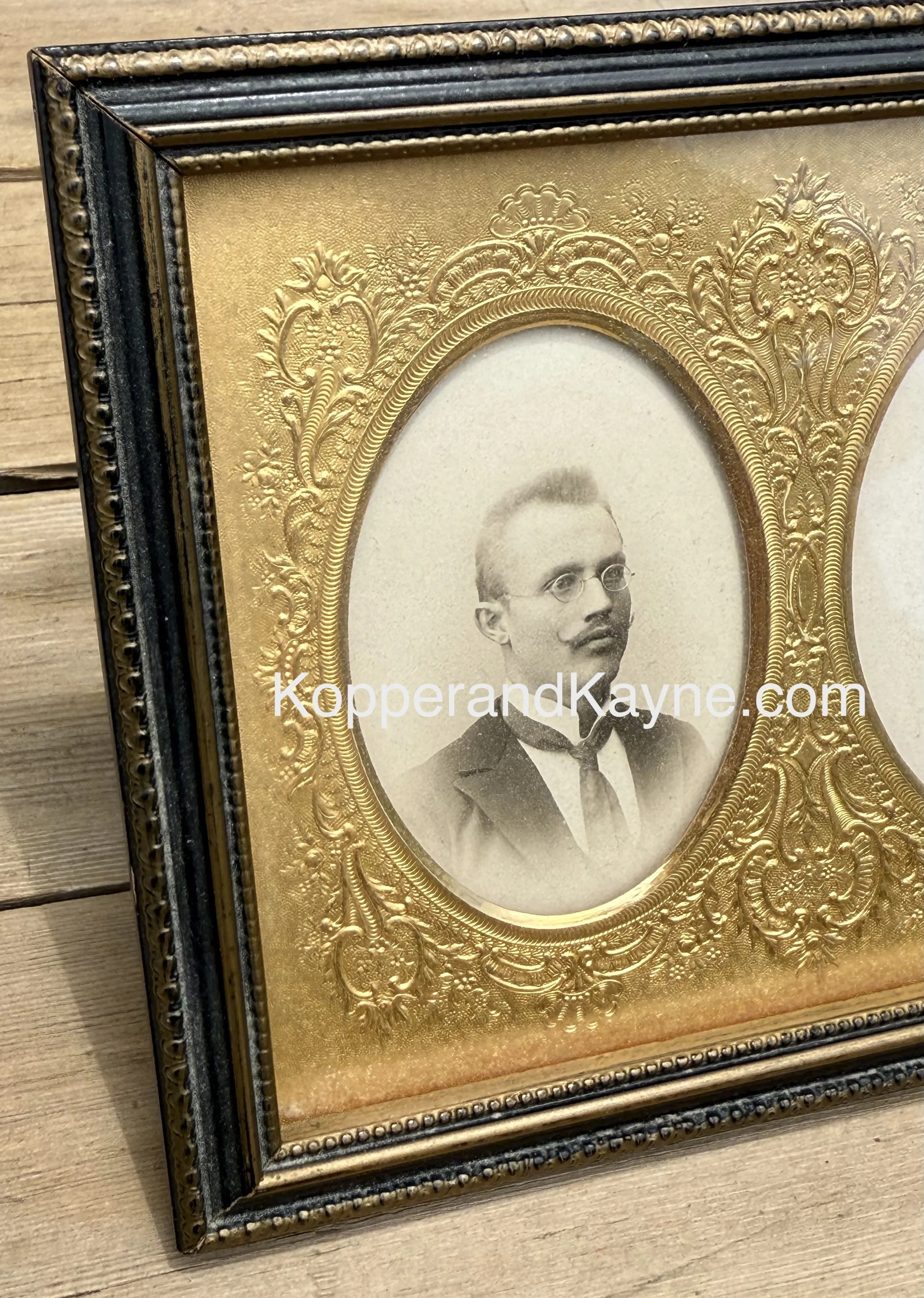 Malmo Sweden Antique Framed Photograph Portrait Man