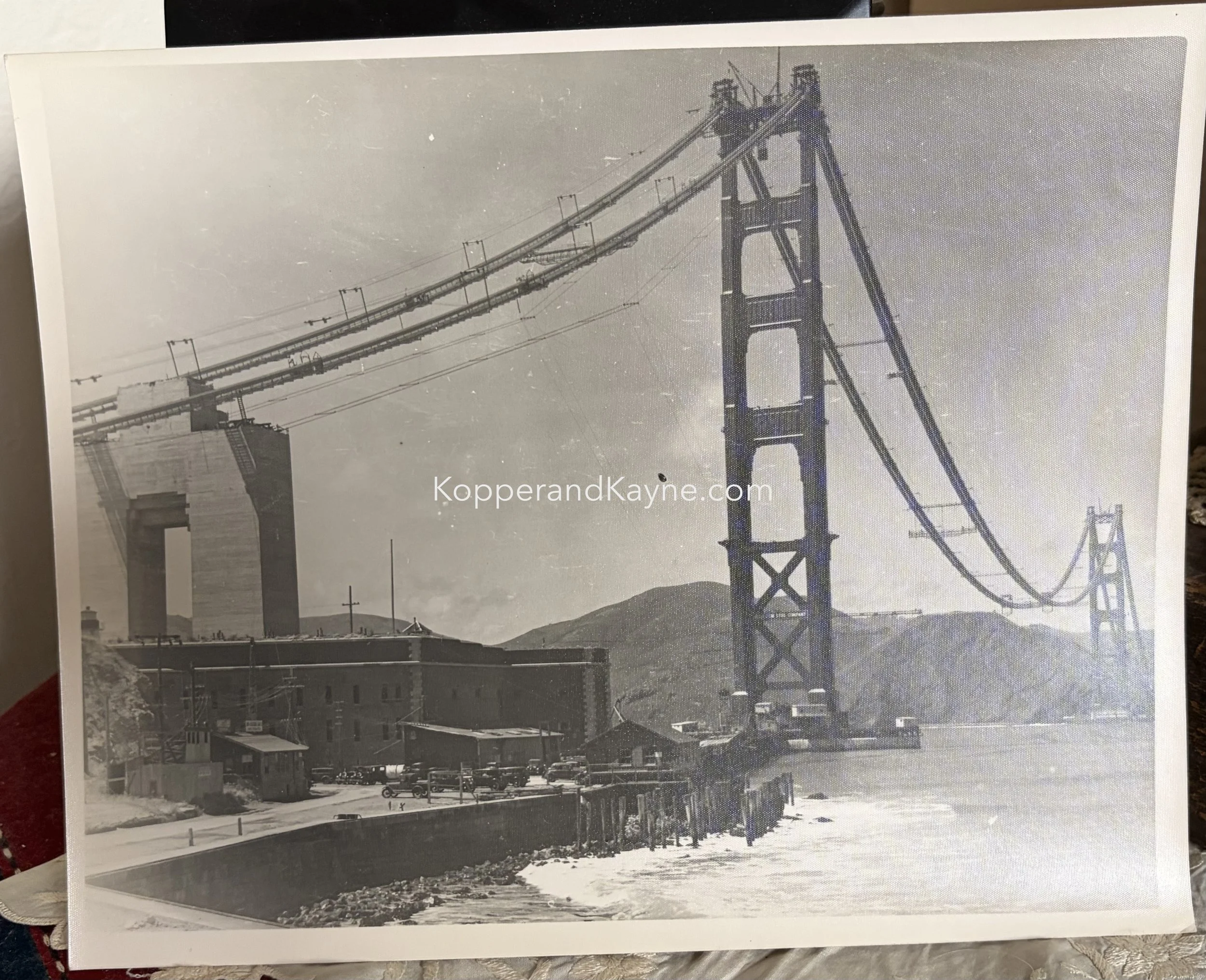 Golden Gate Bridge Construction & Historic Brick Masonry Fort Point Presidio Photographic Print San Francisco Bay California