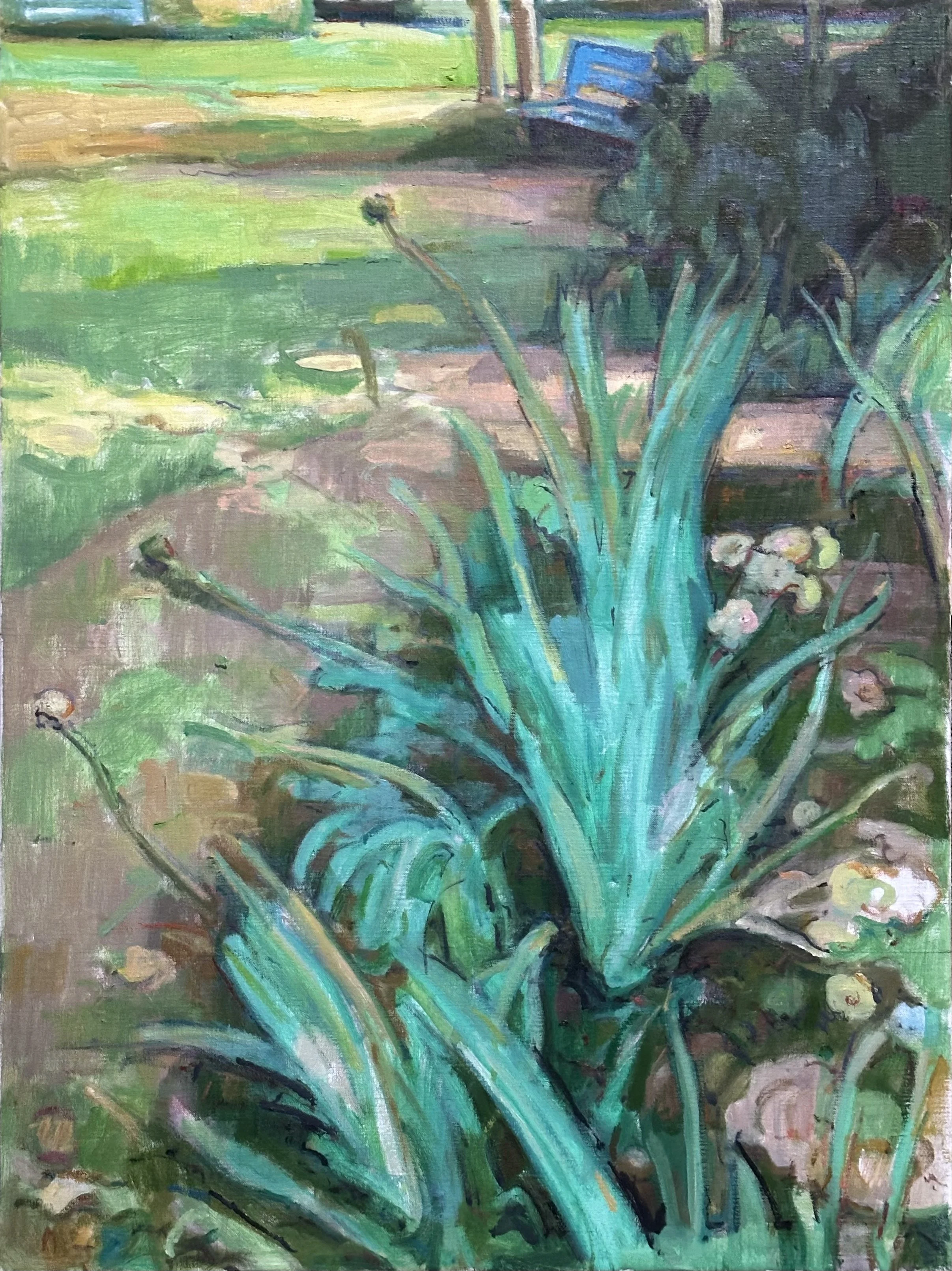 Forty Hall - Garden Border: Oil 32x24in