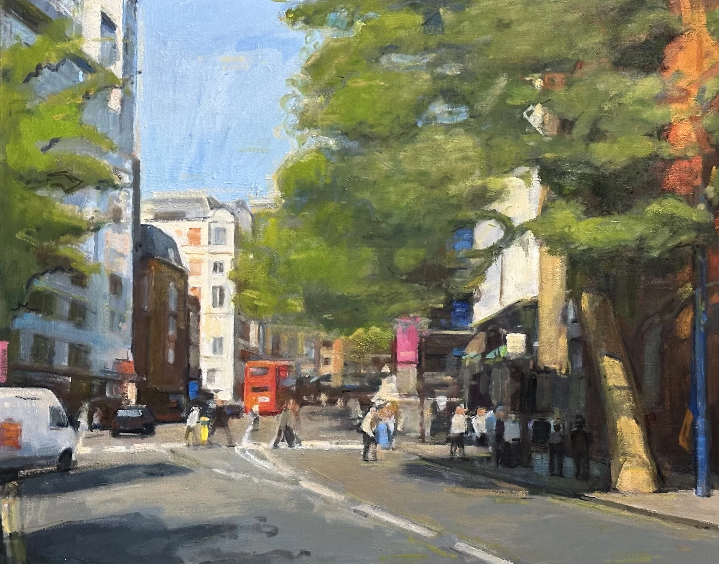 Charing Cross Road - London: Oil 30x24in