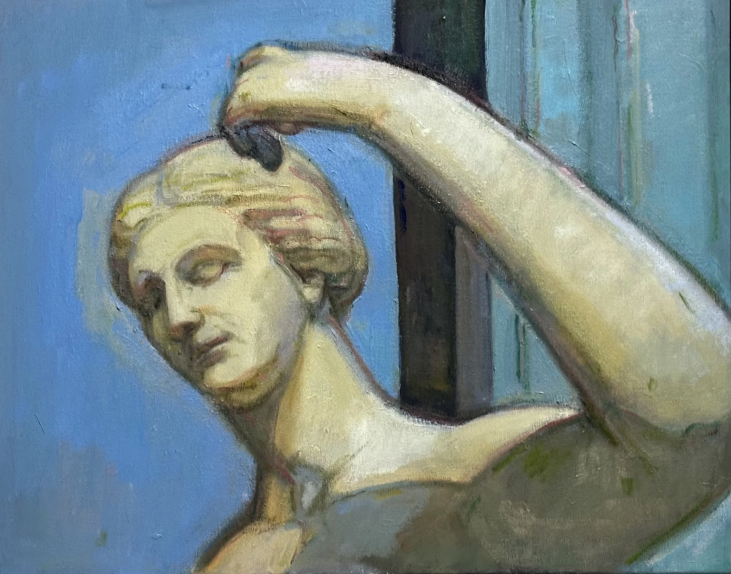 British Museum Figure: Oil 16x12in