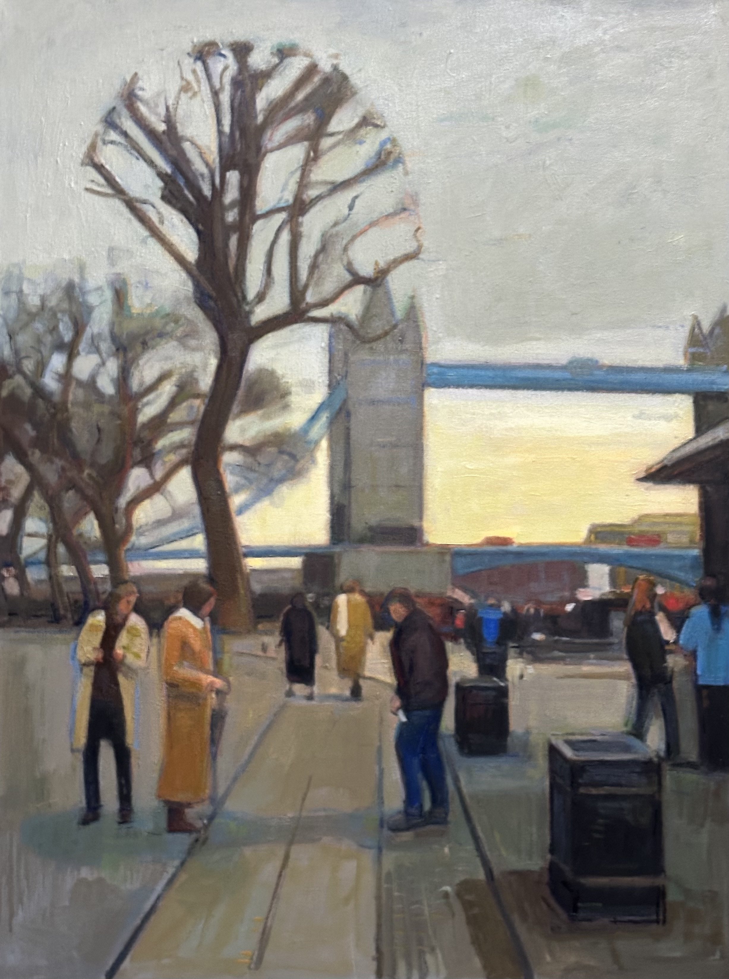 Tower Bridge - Evening: Oil 40x30in