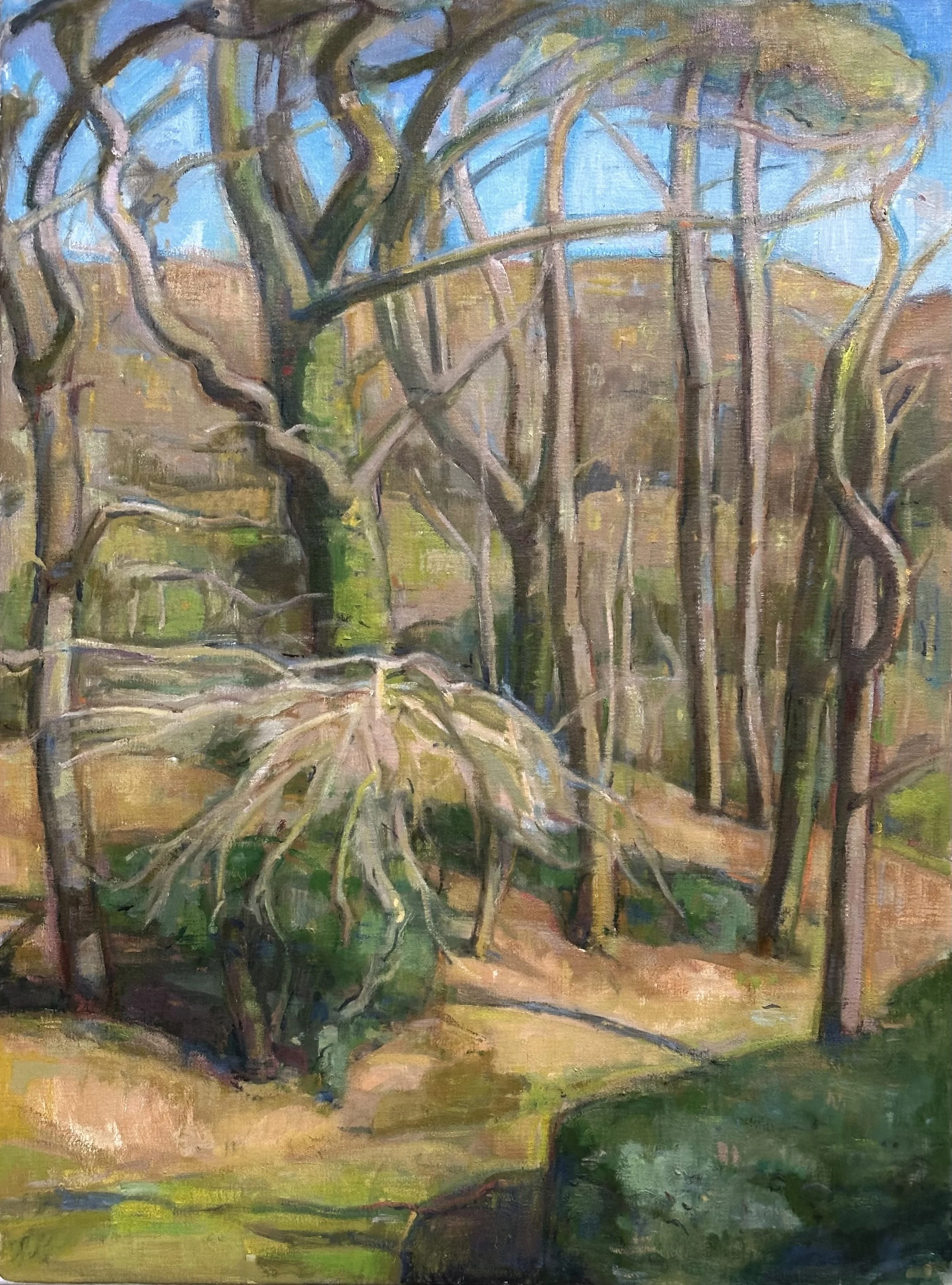 Sussex Copse: Oil 32x24in