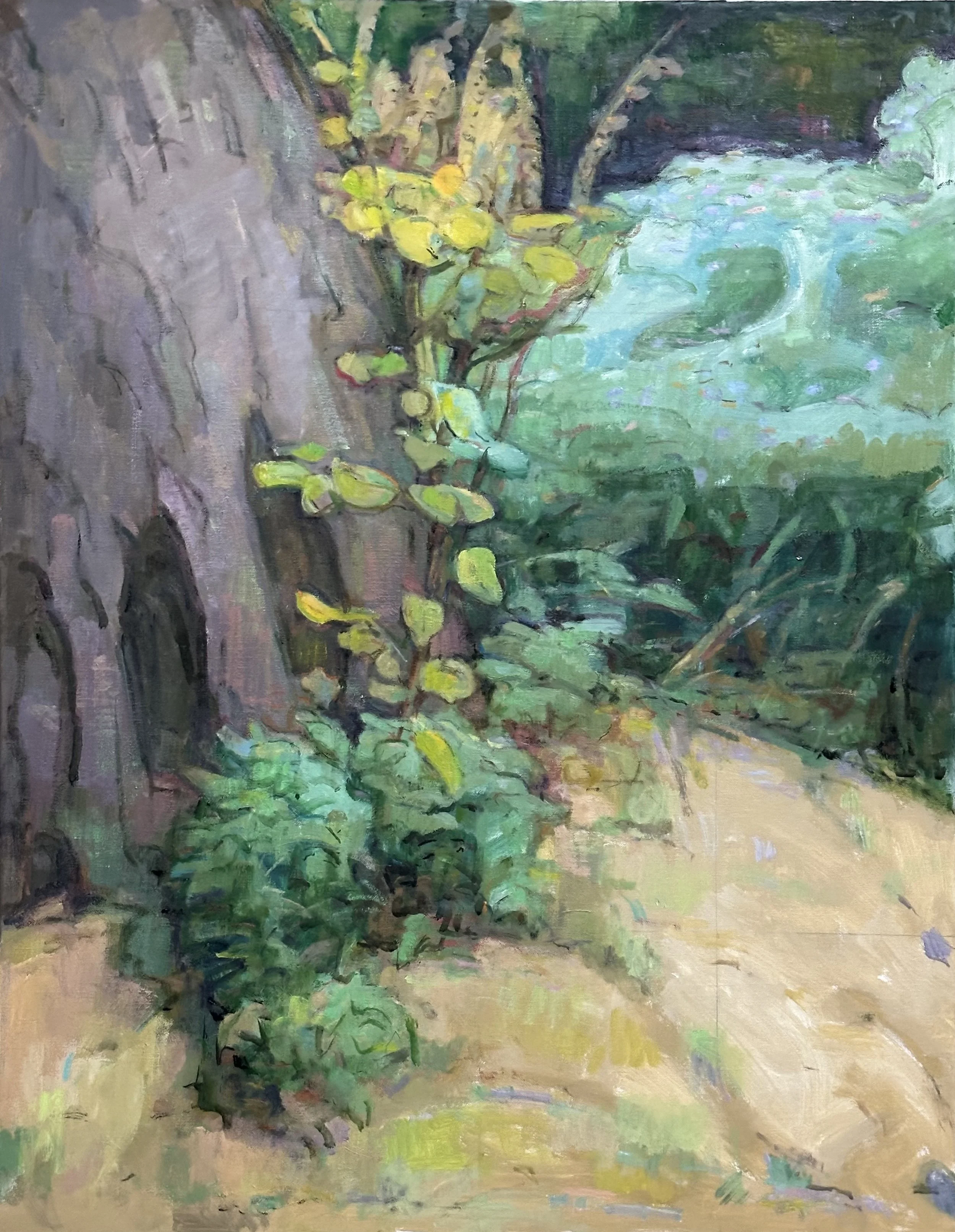 Broomfield - Sapling and Asters: Oil 36x28in