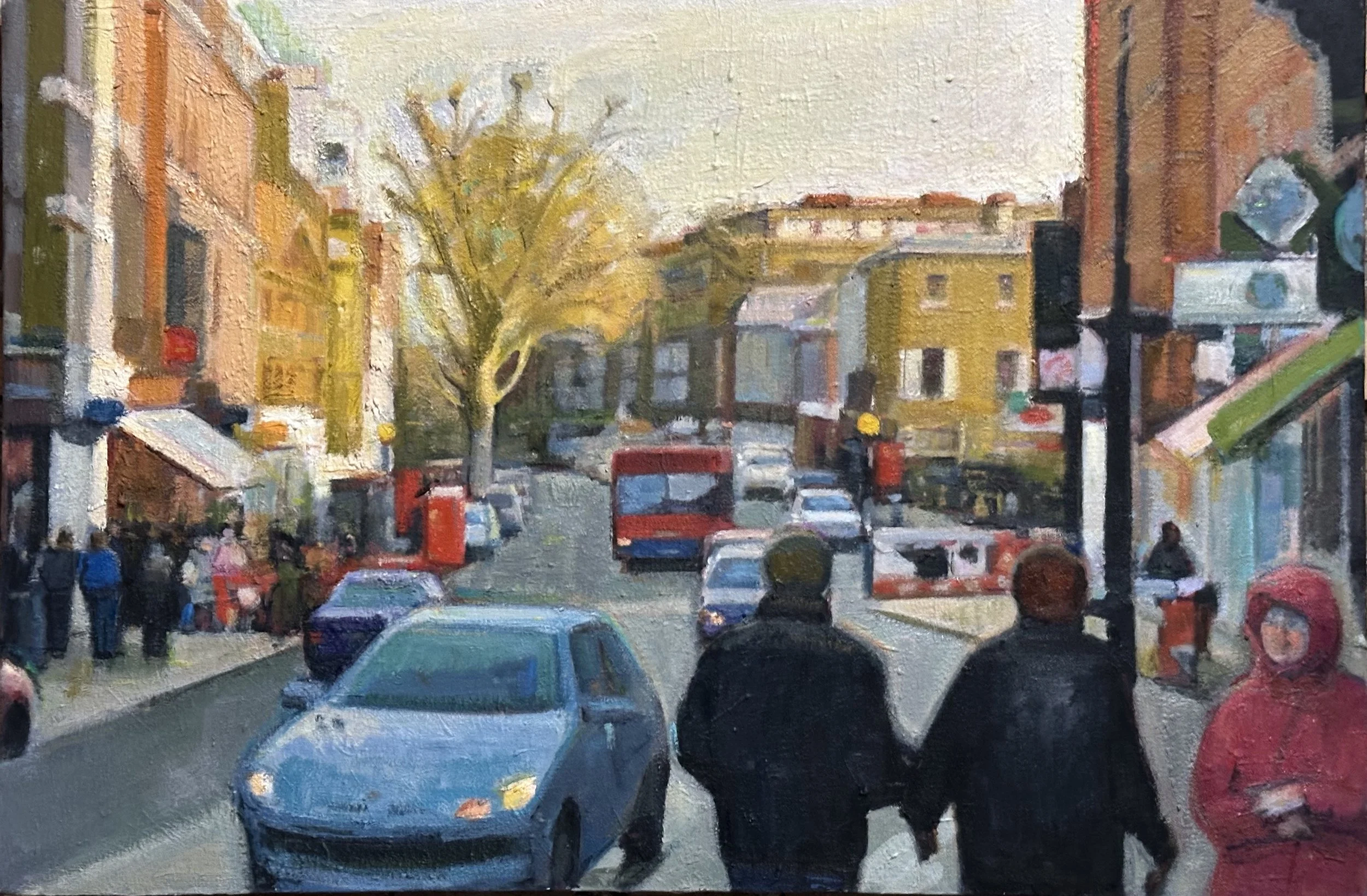 Hampstead Morning - London Oil 30x20ins