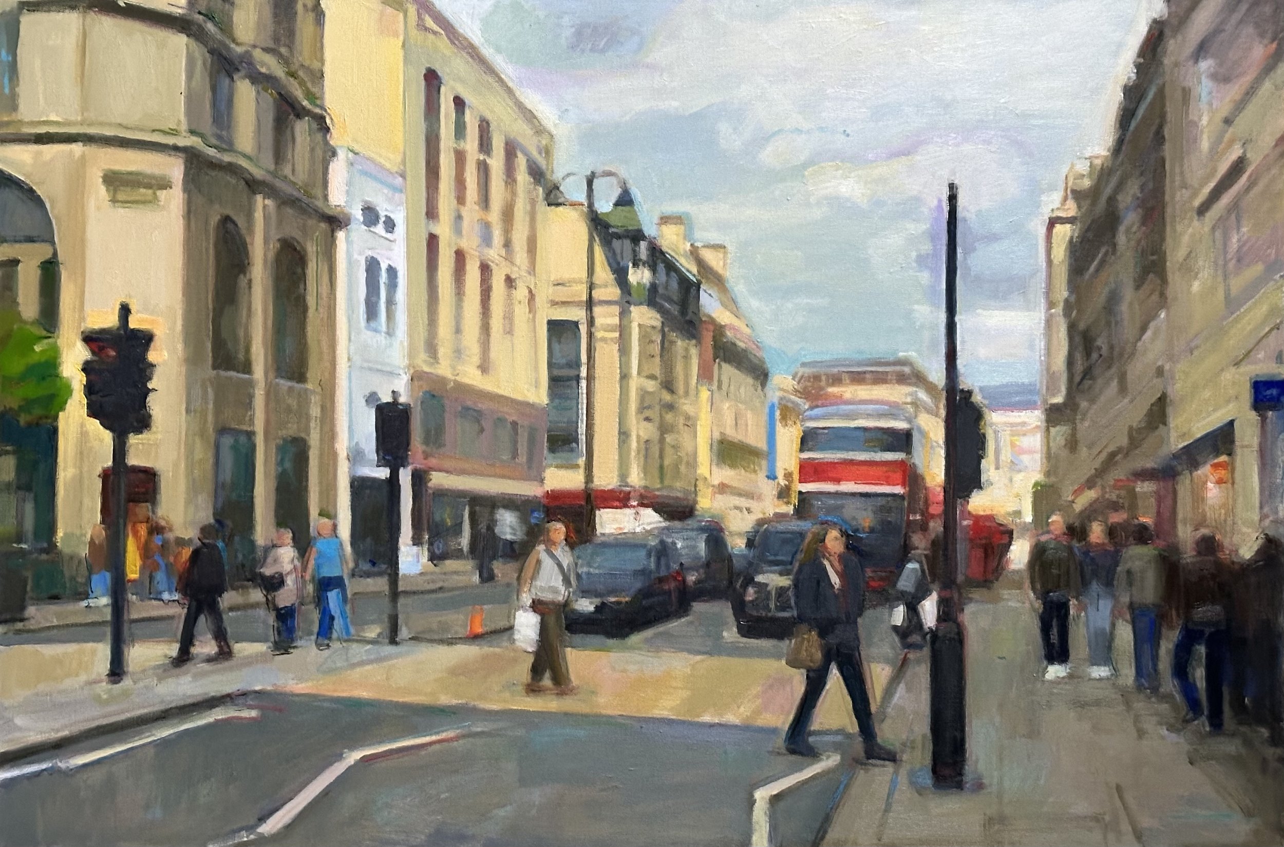 The Strand - London Oil 36x14in