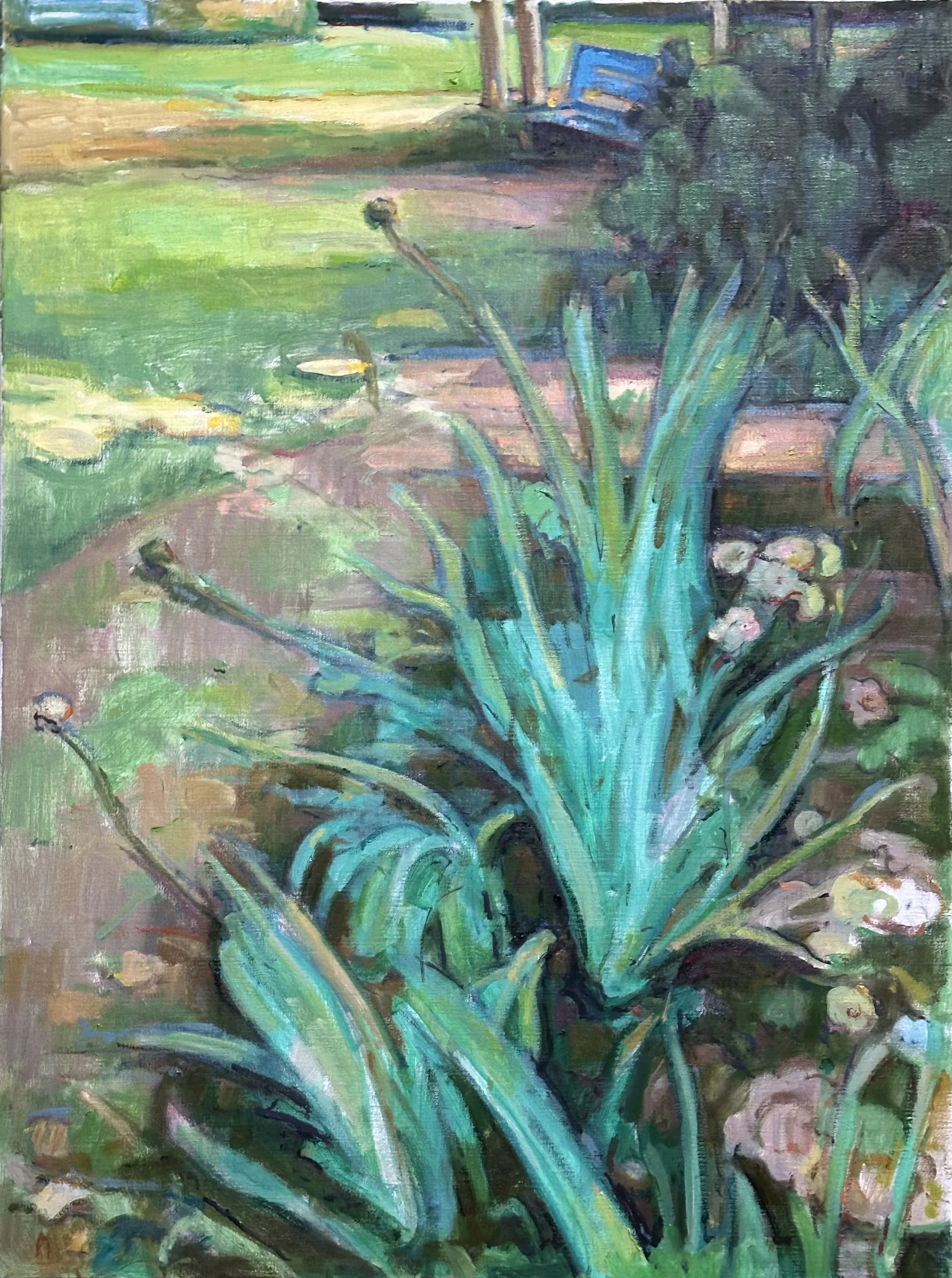 Forty Hall - Garden Border: Oil 32x24in