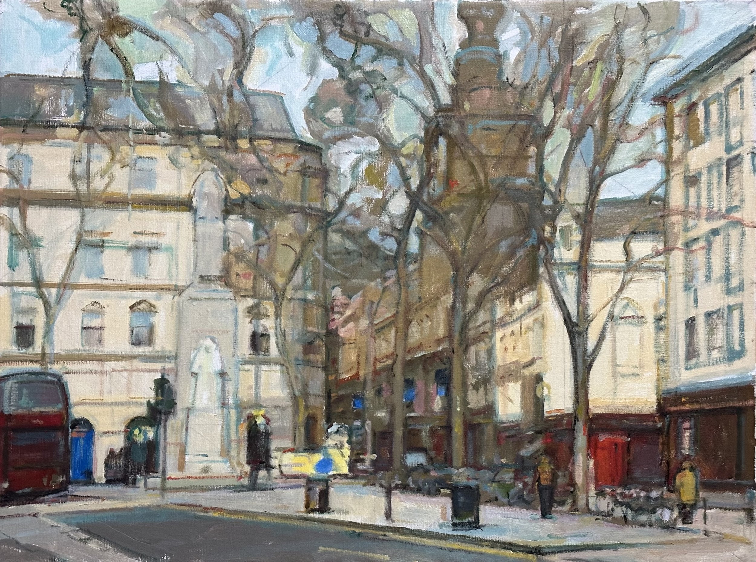 Charing Cross Road - London: Oil 32x24in