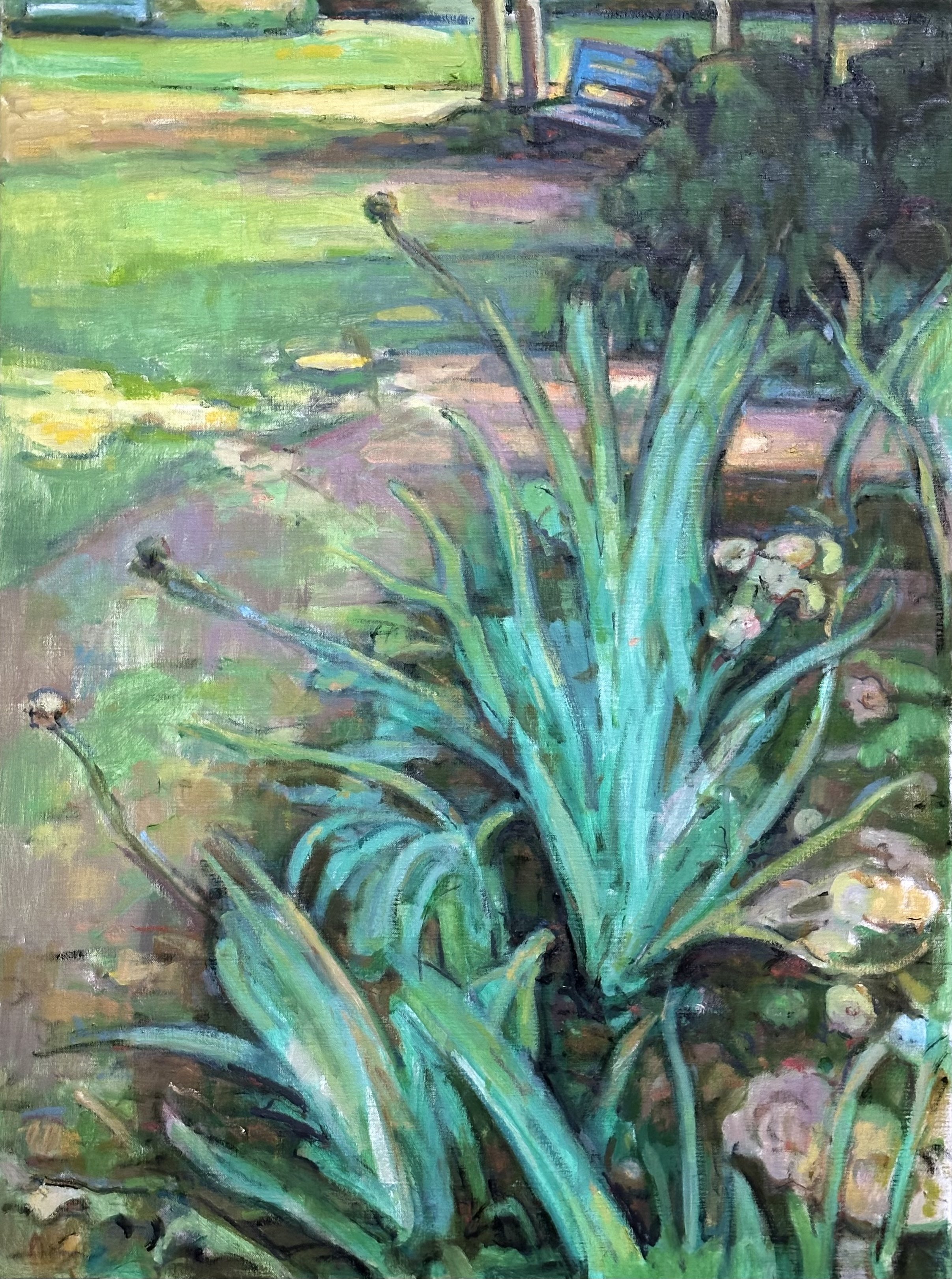 Forty Hall - Garden Border: Oil 32x24in