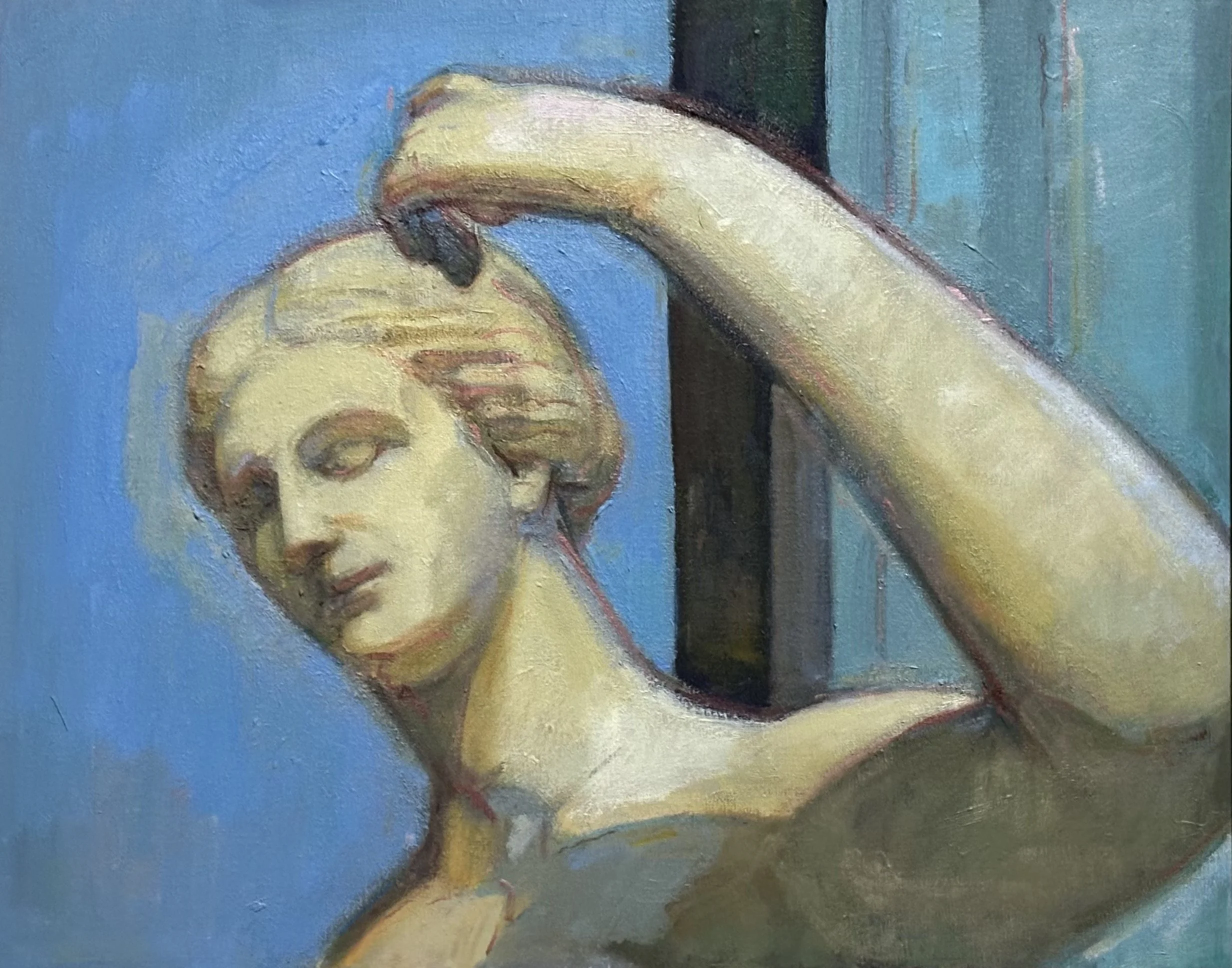 British Museum Figure: Oil 16x12in