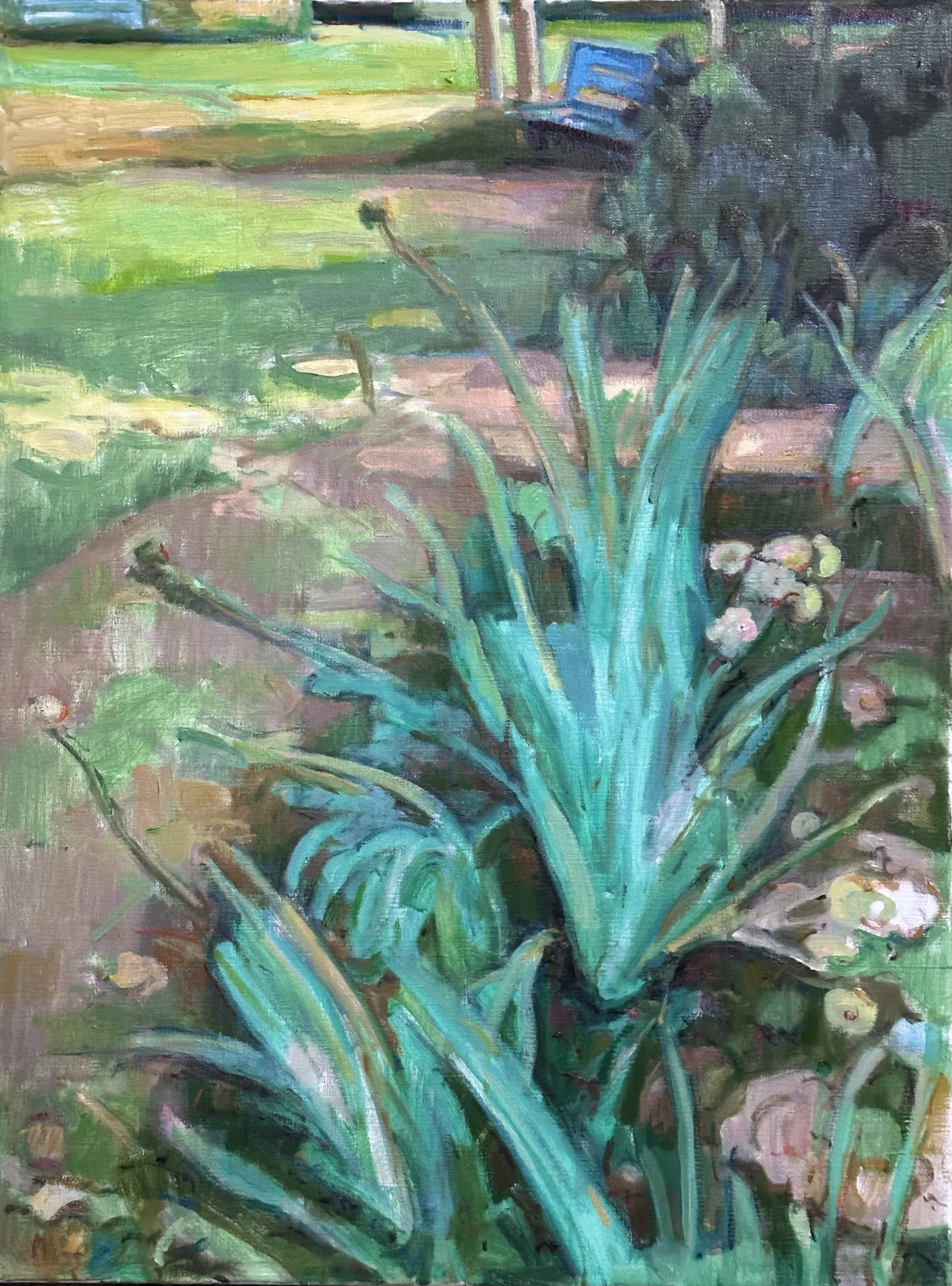 Forty Hall - Garden Border: Oil 32x24in